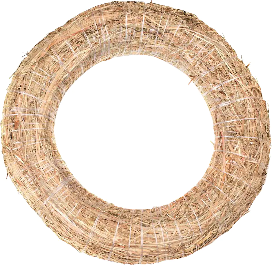 Glorex Strohkranz natur, Ø 25 cm