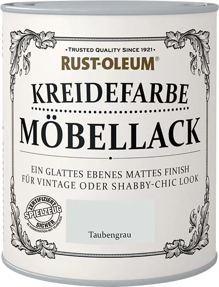Rust-Oleum Kreidefarbe Möbellack 125 ml taubengrau
