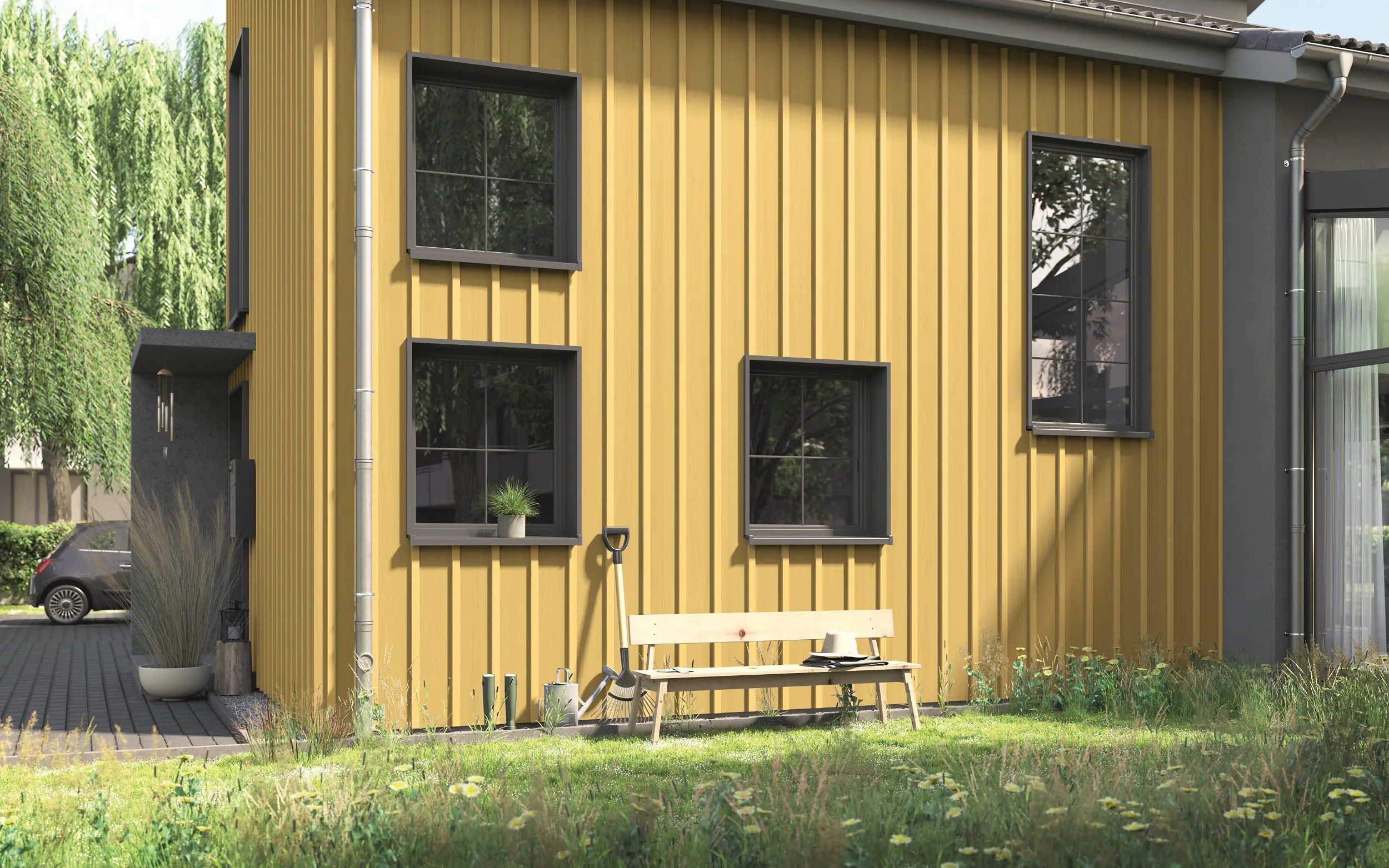 Alpina Wetterschutzfarbe deckend 0,75 L schwedengelb Alpina Wetterschutzfarbe deckend 0,75 L schwedengelb