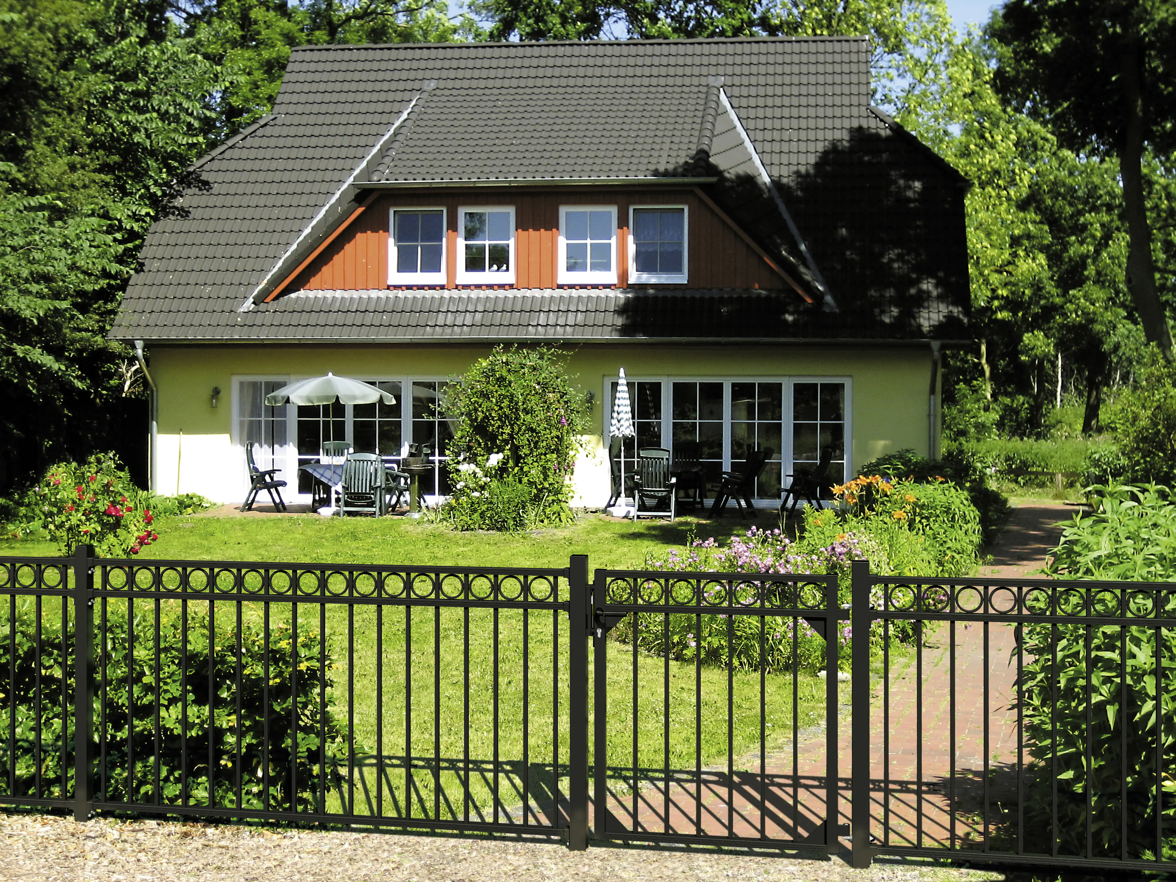 Alberts Doppeltor Circle 100 x 301 cm anthrazit ohne Pfosten