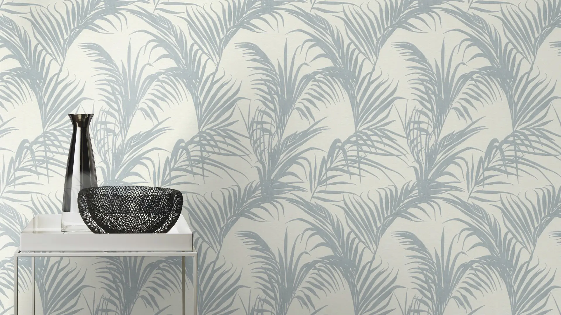 Rasch Vliestapete Deco Style Palmblätter türkis 10,05 x 0,53 m