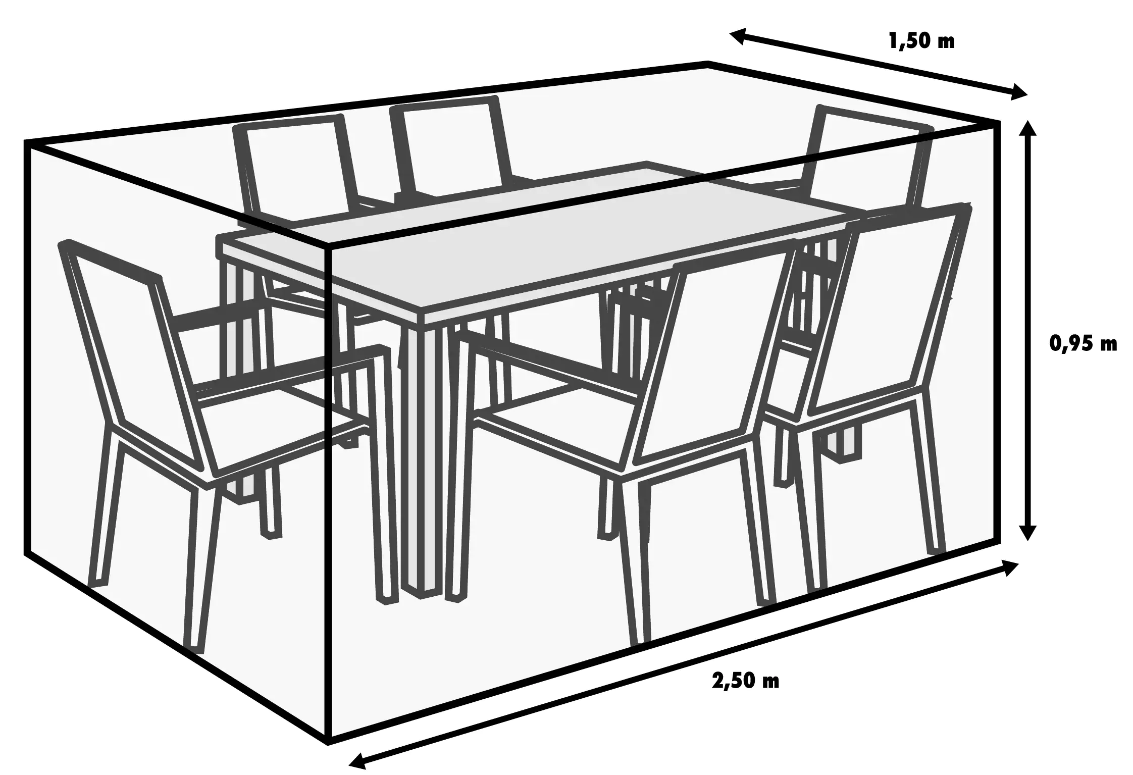 Primaster Schutzhülle Exclusive Sitzgruppen, 250 x 150 cm Primaster Schutzhülle Exclusive Sitzgruppen, 250 x 150 cm