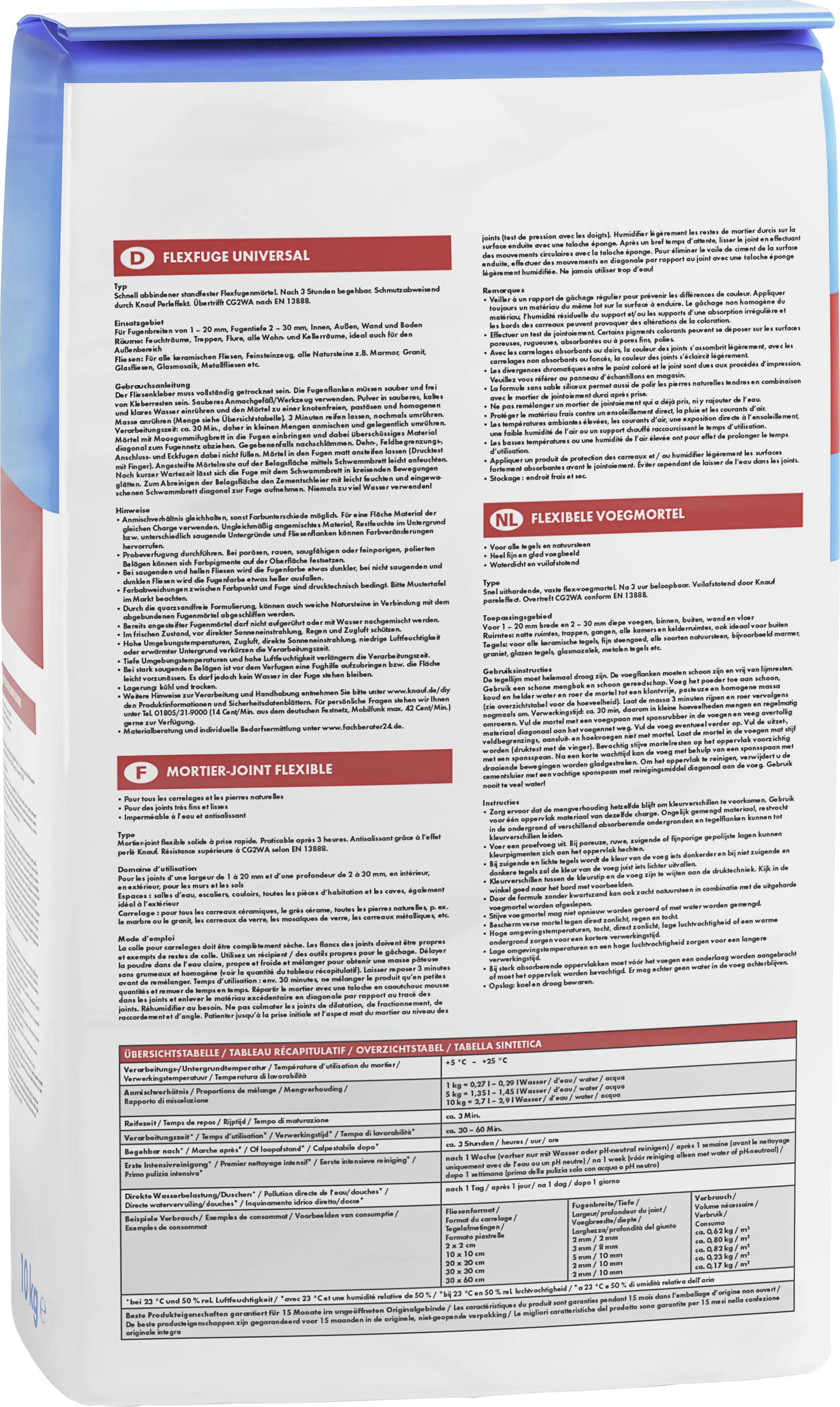 Knauf Fugenmörtel Flexfuge Universal 1 - 20 mm manhattan 10 kg Knauf Fugenmörtel Flexfuge Universal 1 - 20 mm manhattan 10 kg