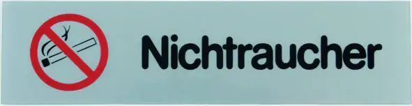 Conacord Klebeschild "Nicht Raucher"