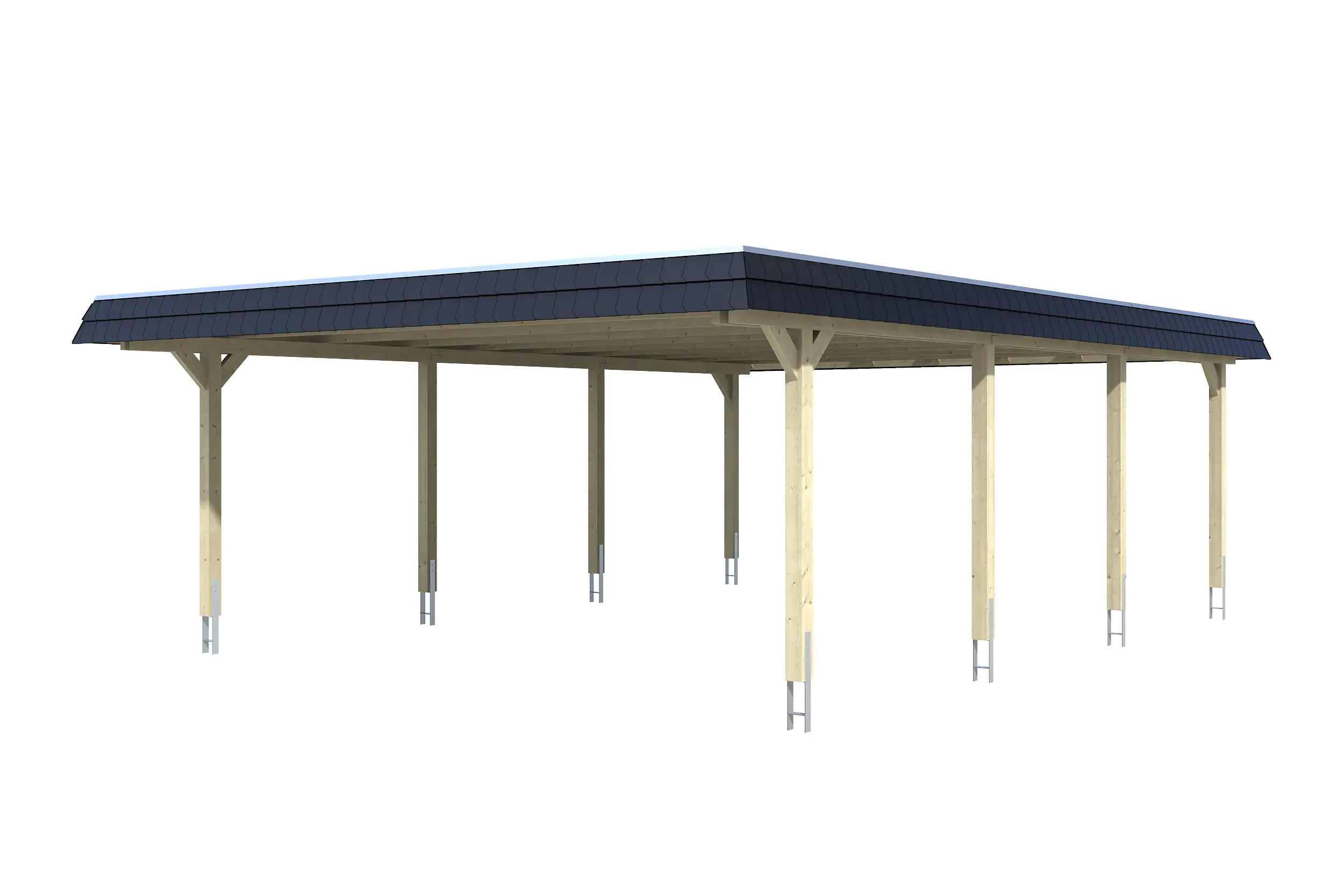 SKAN HOLZ Carport Wendland 630 x 879 cm mit EPDM-Dach