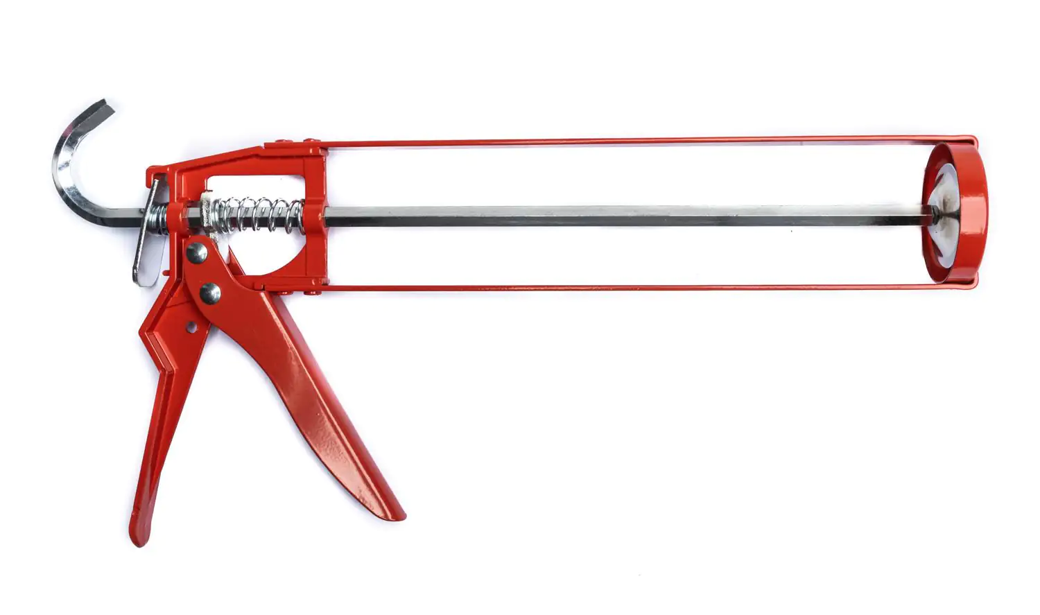 TrendLine Kartuschenpresse Skelett Stahl 310 ml rot mit Schnellspannhebel