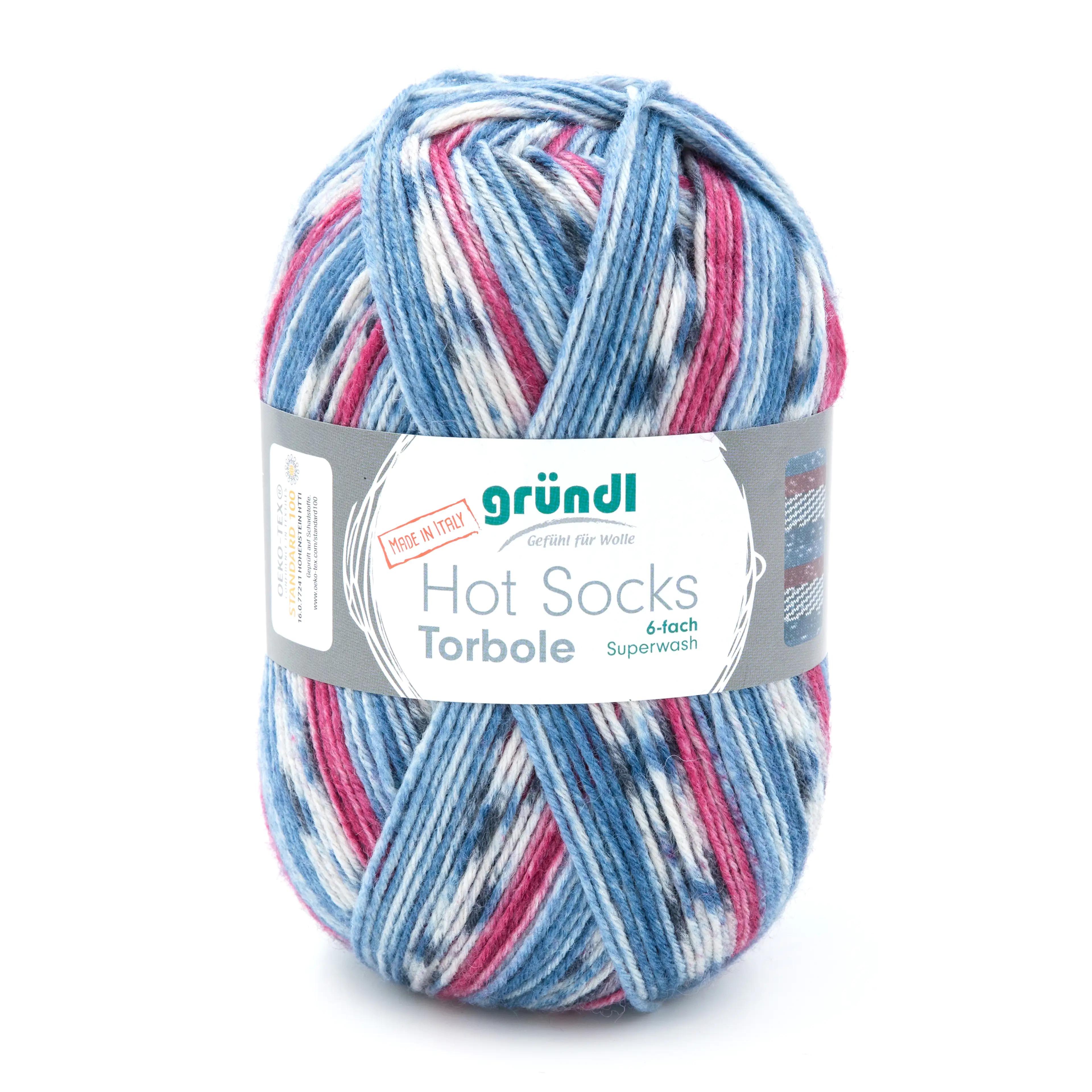 Gründl Sockenwolle Hot Socks Torbole 6-fach 150 g