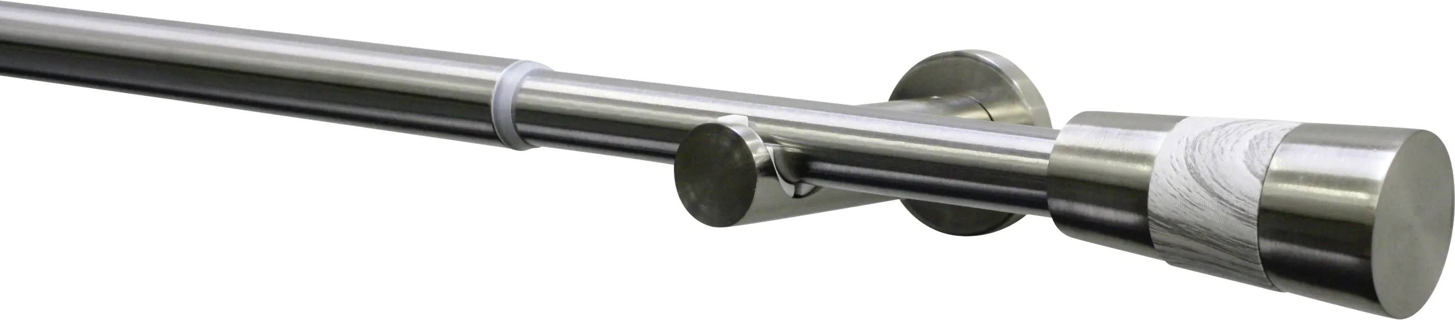 Gardinia Endstück für Gardinenstange Konus für Ø 16-19 mm Edelstahloptik-Holzoptik-Grau Gardinia Endstück für Gardinenstange Konus für Ø 16-19 mm Edelstahloptik-Holzoptik-Grau