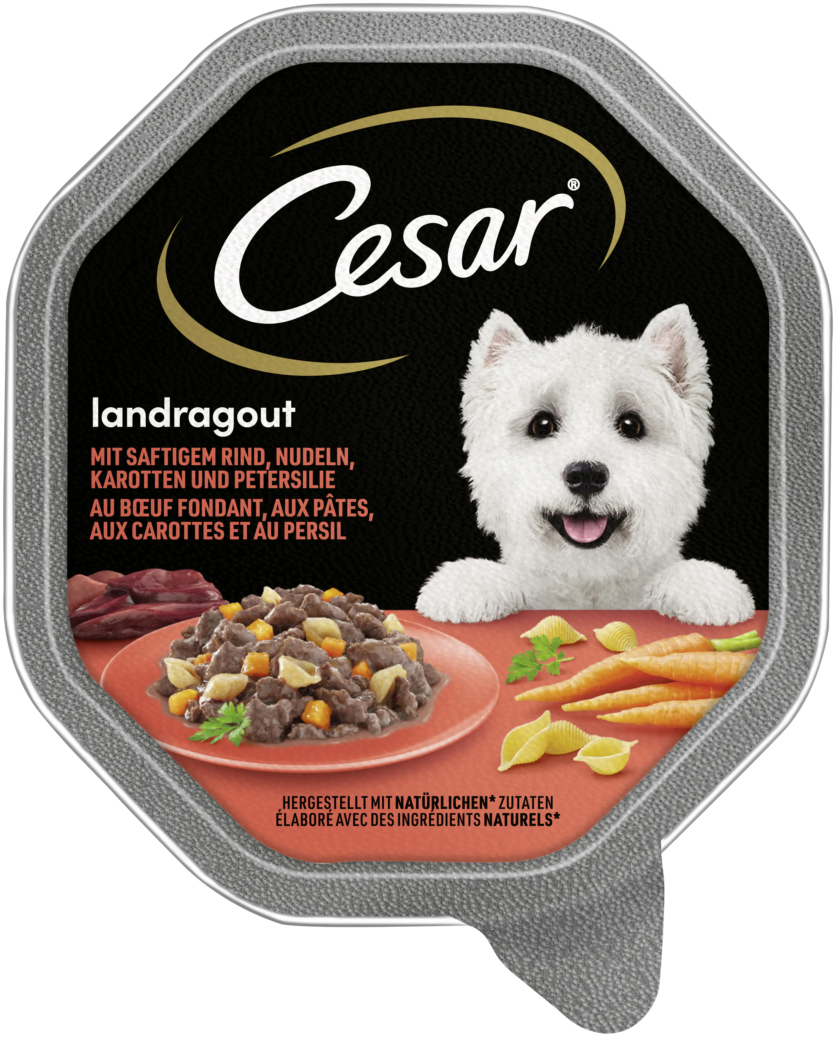 Cesar Landragout Adult mit Rind, Nudeln und Karotten 150 g Cesar Landragout Adult mit Rind, Nudeln und Karotten 150 g