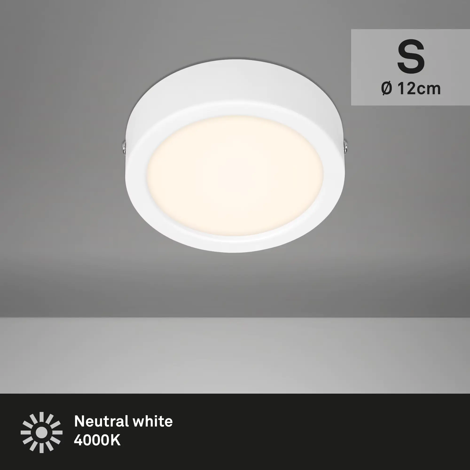 Di-Ka LED Aufbauleuchte Fire Ø 12 cm 7W, neutralweiß