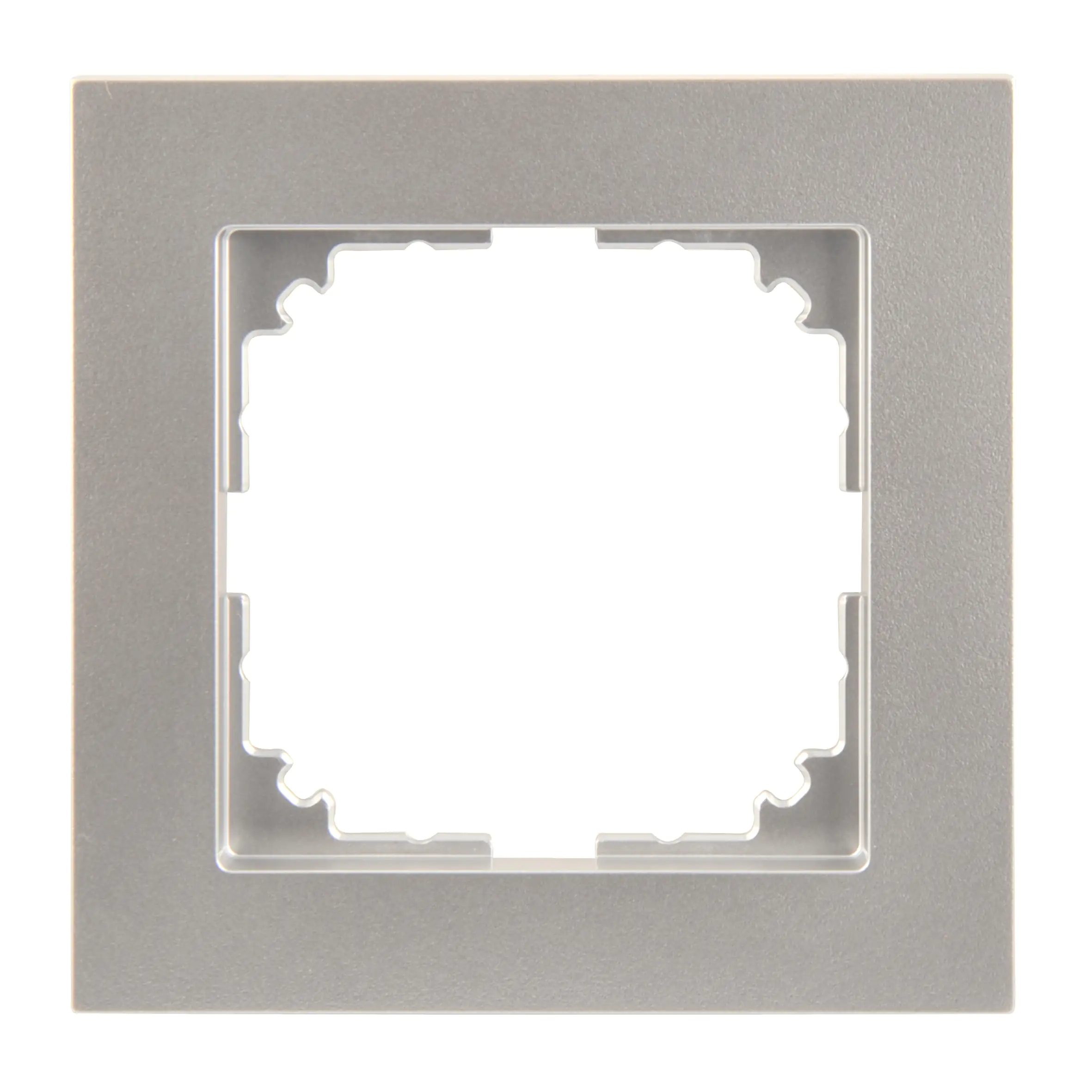 4042811181154 Merten Abdeckrahmen 1fach Serie M-Pure, Aluminium, MEG4010-3660