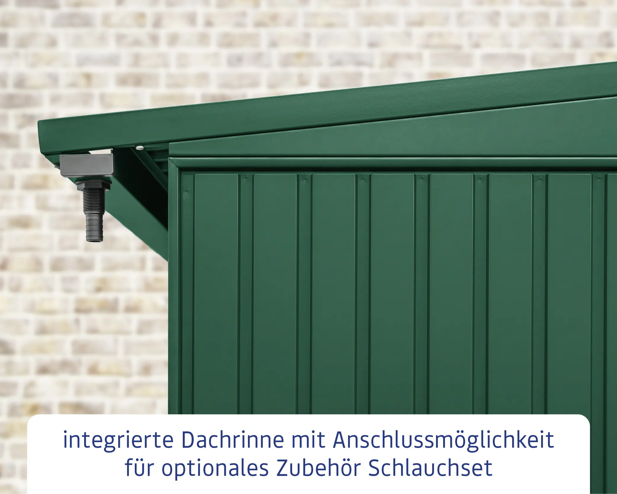 Ecostar Kaminholzregal Trend-V Typ 1, moosgrün, mit Verstrebung