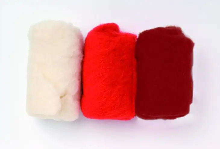 Glorex Schafwolle rot mix 3 x 10 g