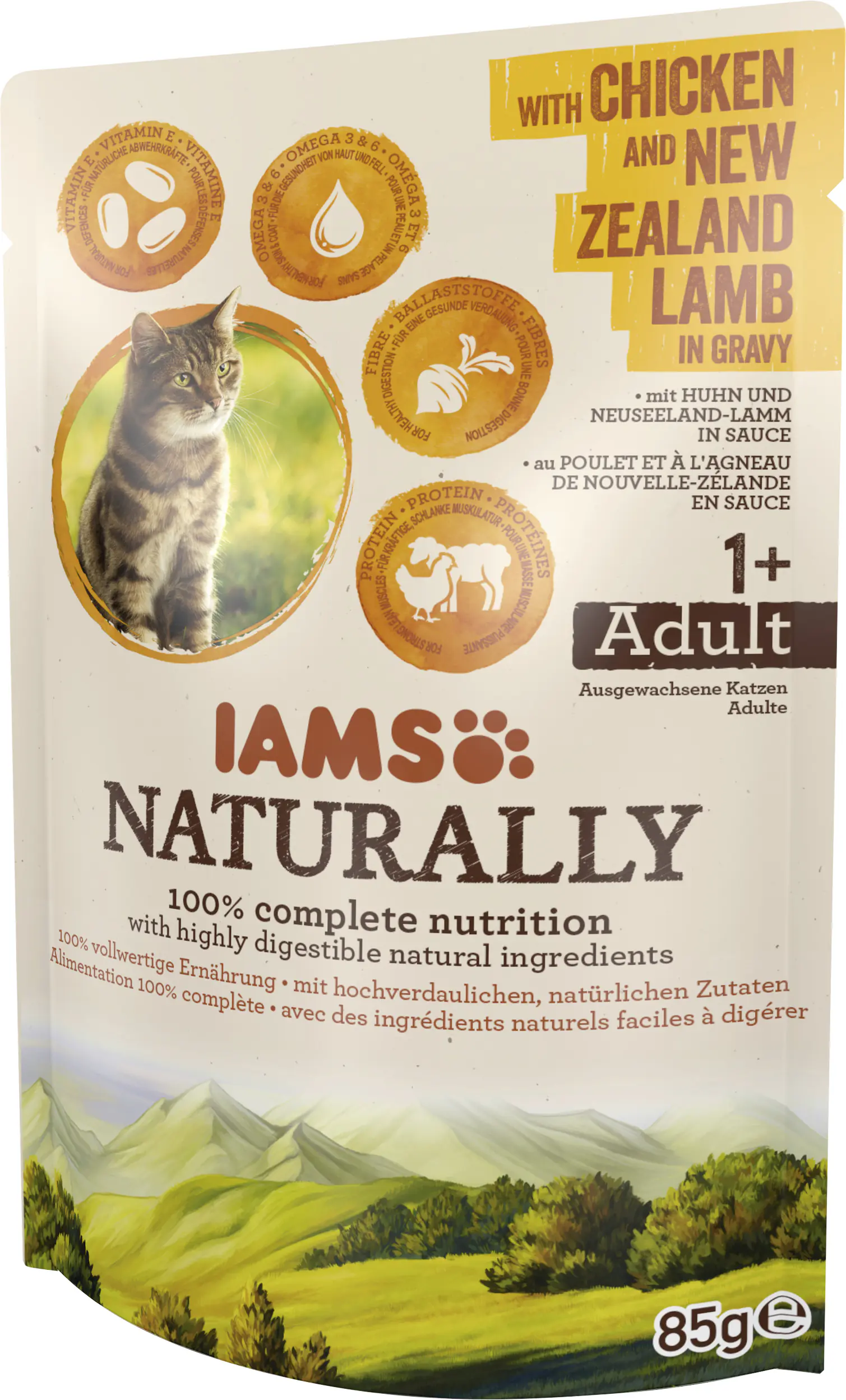 IAMS Naturally Katze Erw Huhn & Lamm 85g 85g
