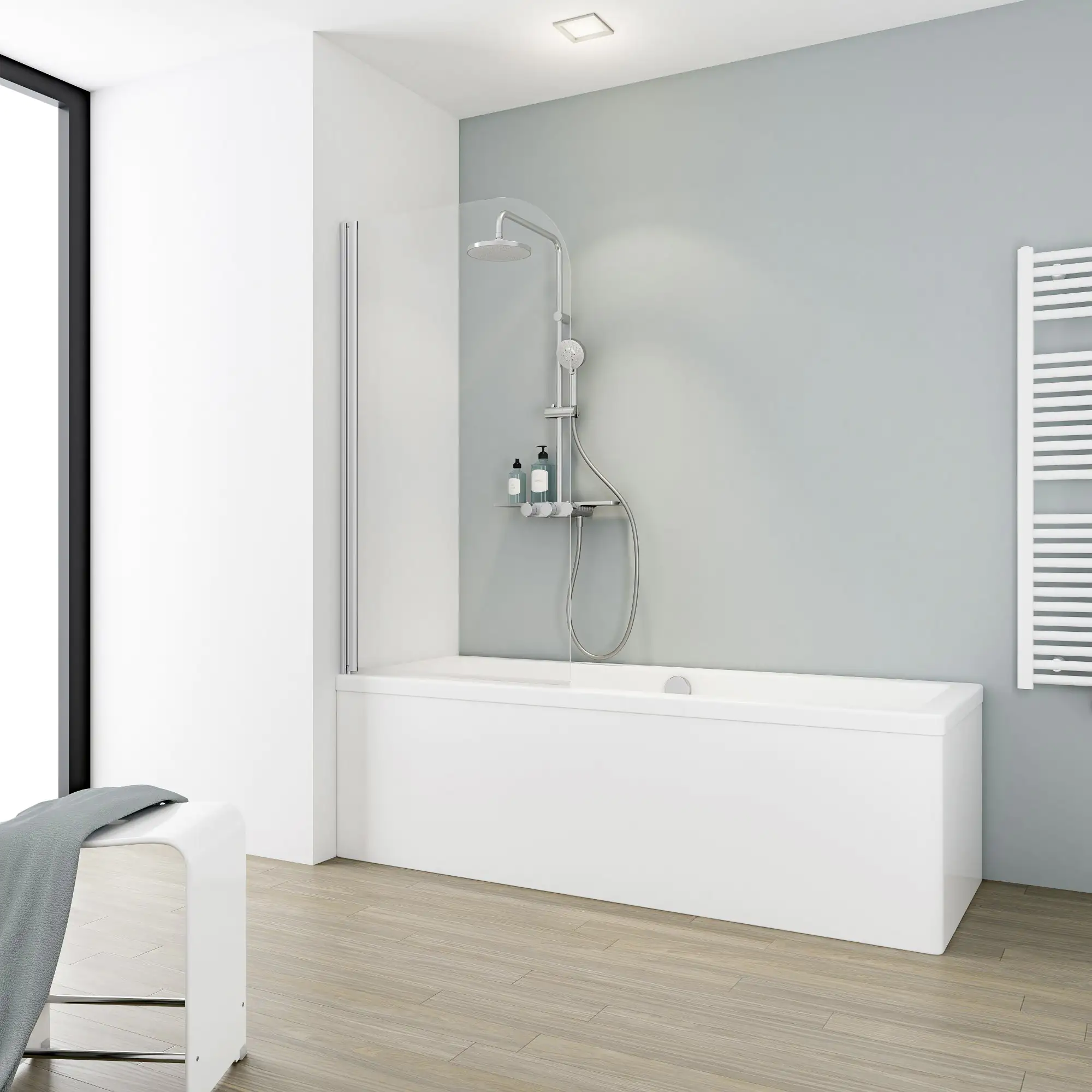 Schulte Badewannenaufsatz D1650 1-tlg. 80,5 x 140 cm