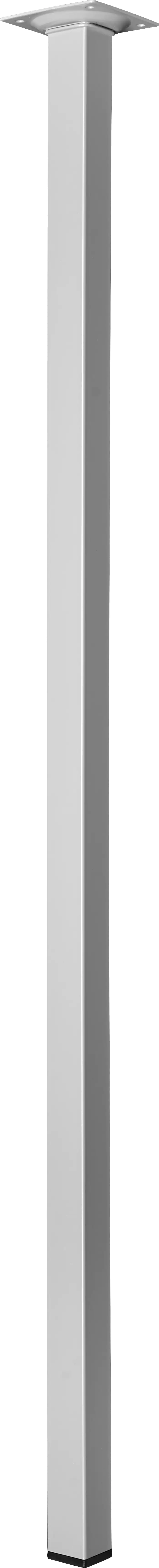 Hettich Tischbein Aluminium-Optik 25 x 25 x 800 mm Stahl, 1 Stück