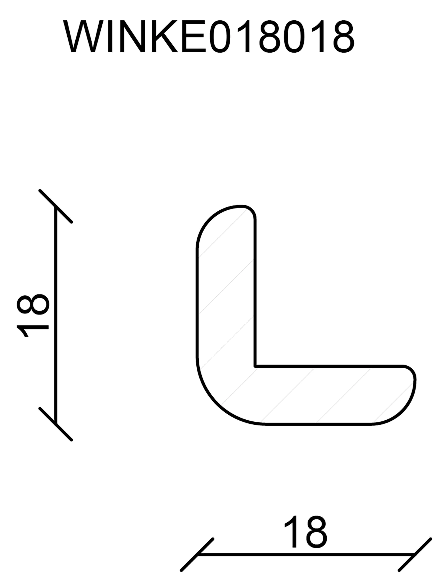 FN Neuhofer Winkelleiste 240 cm 18 x 18 mm Fichte oder Kiefer