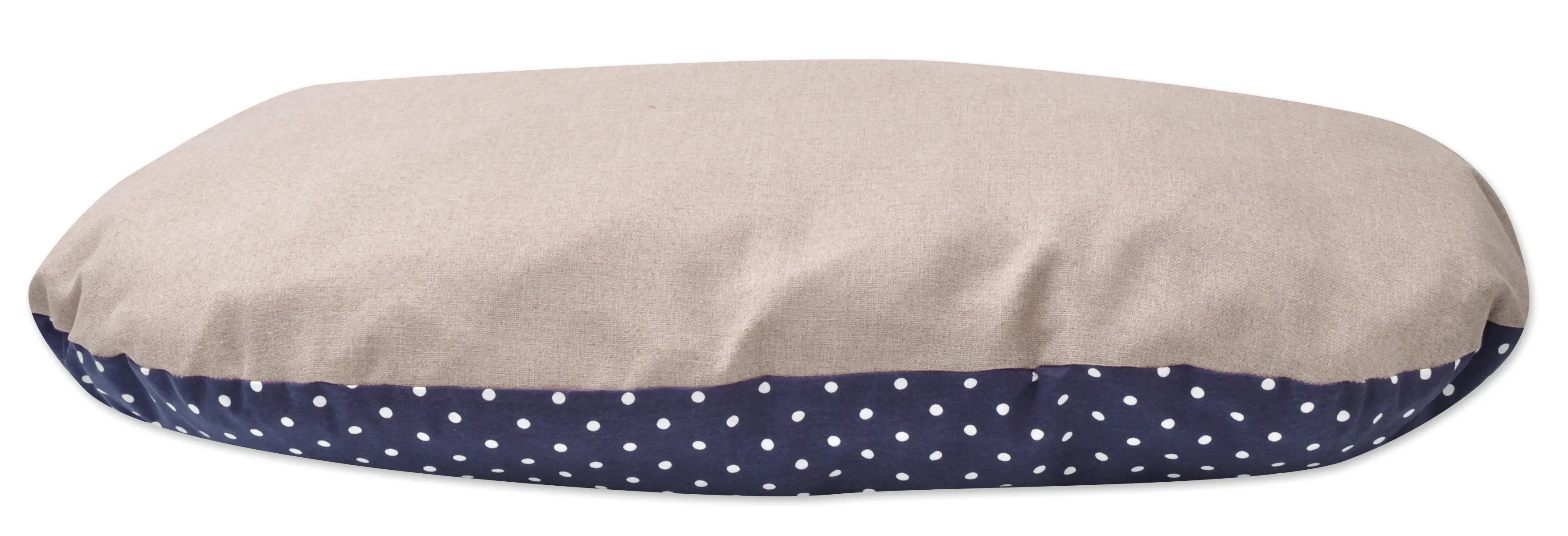 Aumüller Hundekissen Dots 50 x 30 x 10 cm dunkelblau beige