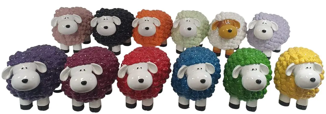 Dekofigur Schaf 30,7 x 22,8 x 17 cm bunt Dekofigur Schaf 30,7 x 22,8 x 17 cm bunt