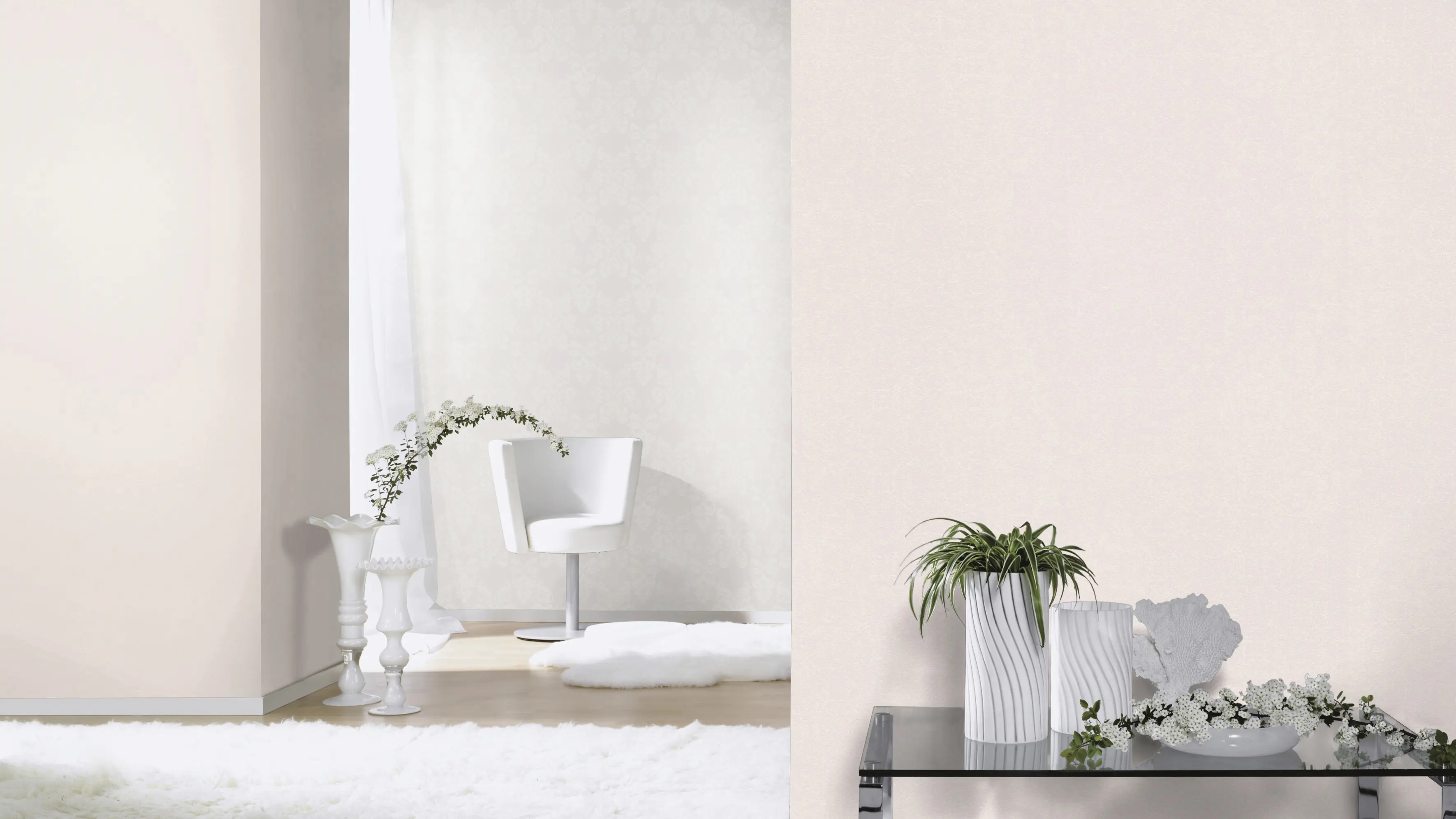 Rasch Vliestapete Uni Glitzer rosa 10,05 x 0,53 m