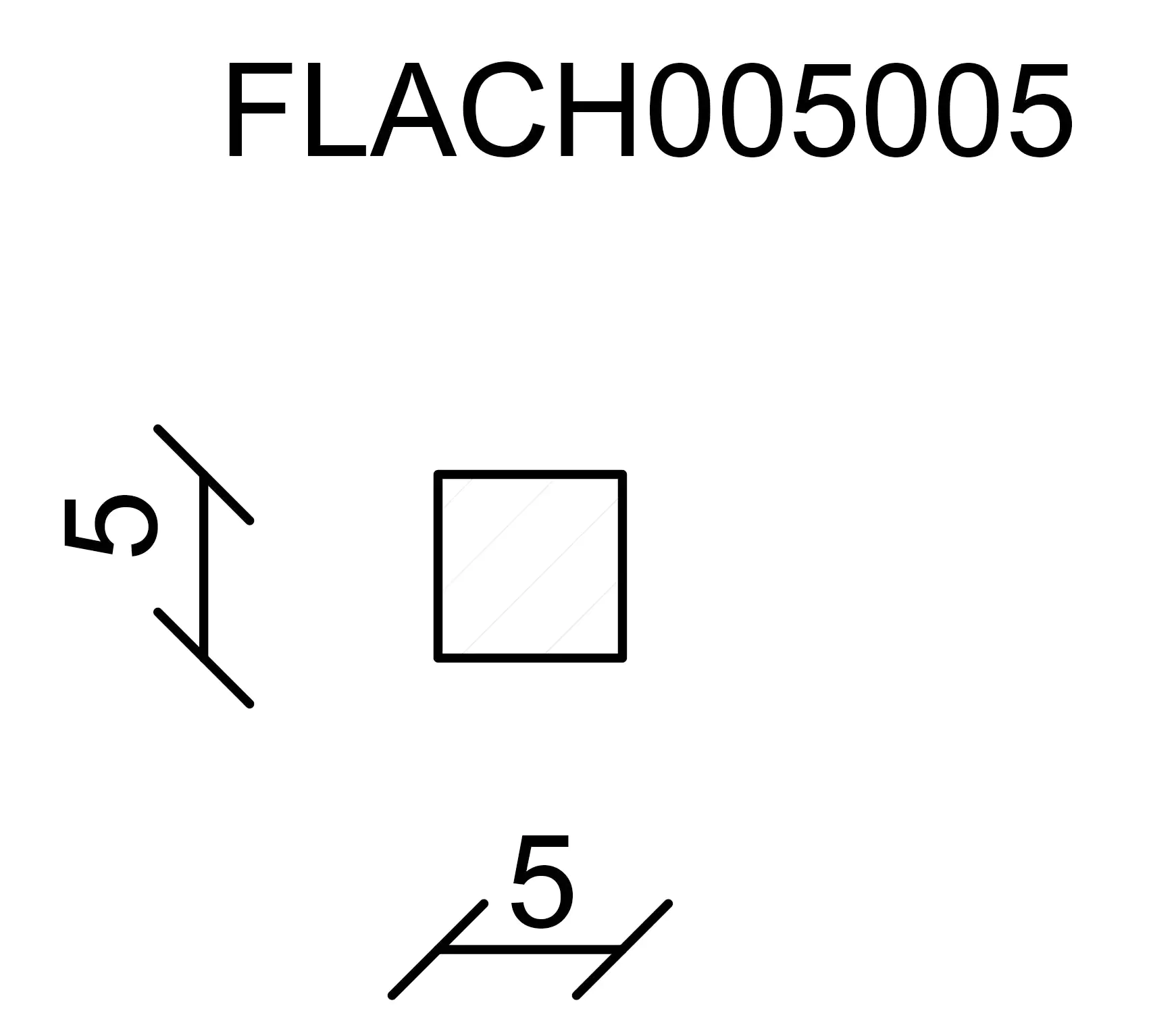 FN Neuhofer Flachleiste 100 cm 5 x 5 mm Fichte/Kiefer