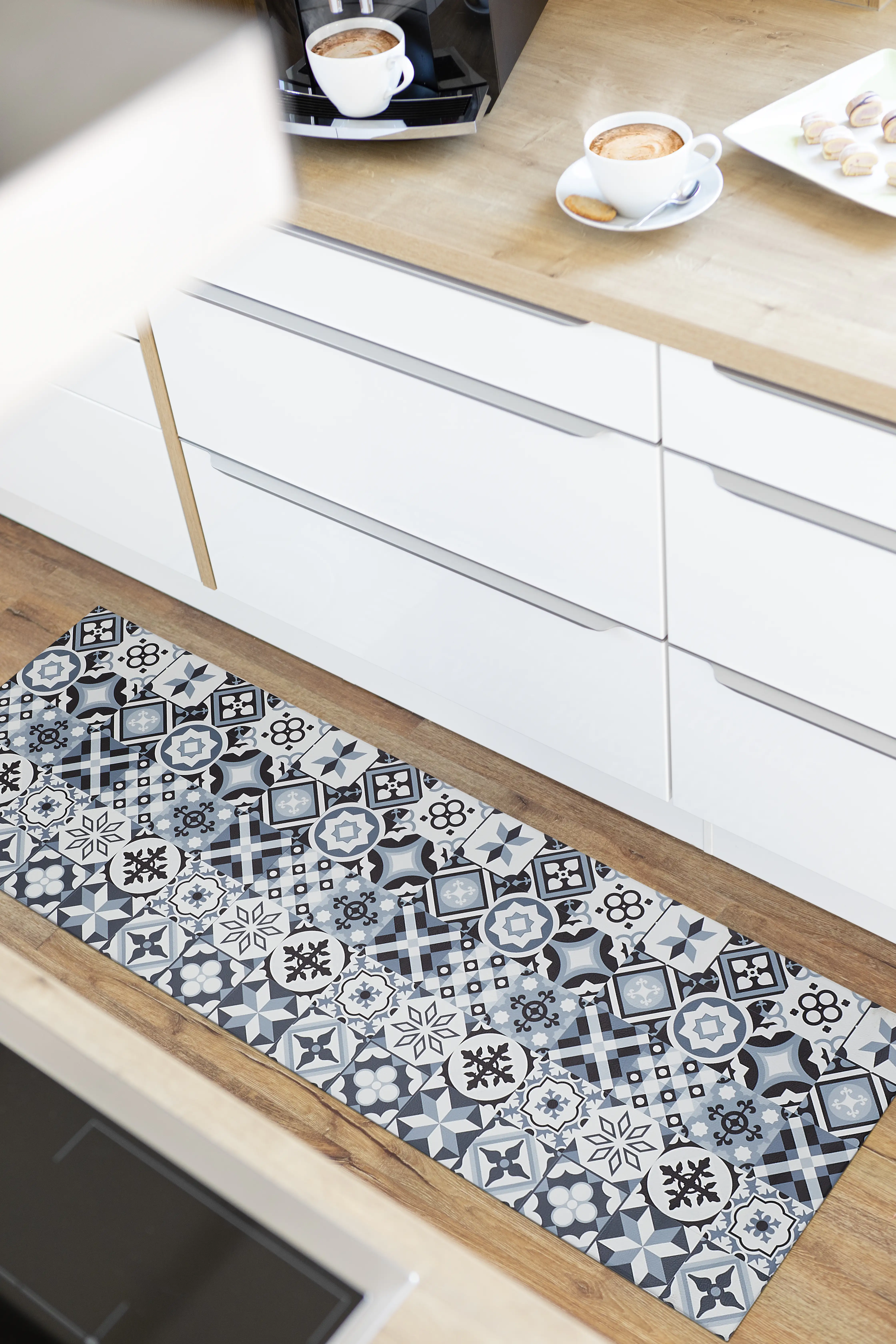 4002398249791_2 Andiamo Küchenläufer Marrakesch grau-braun, 50 x 150 cm
