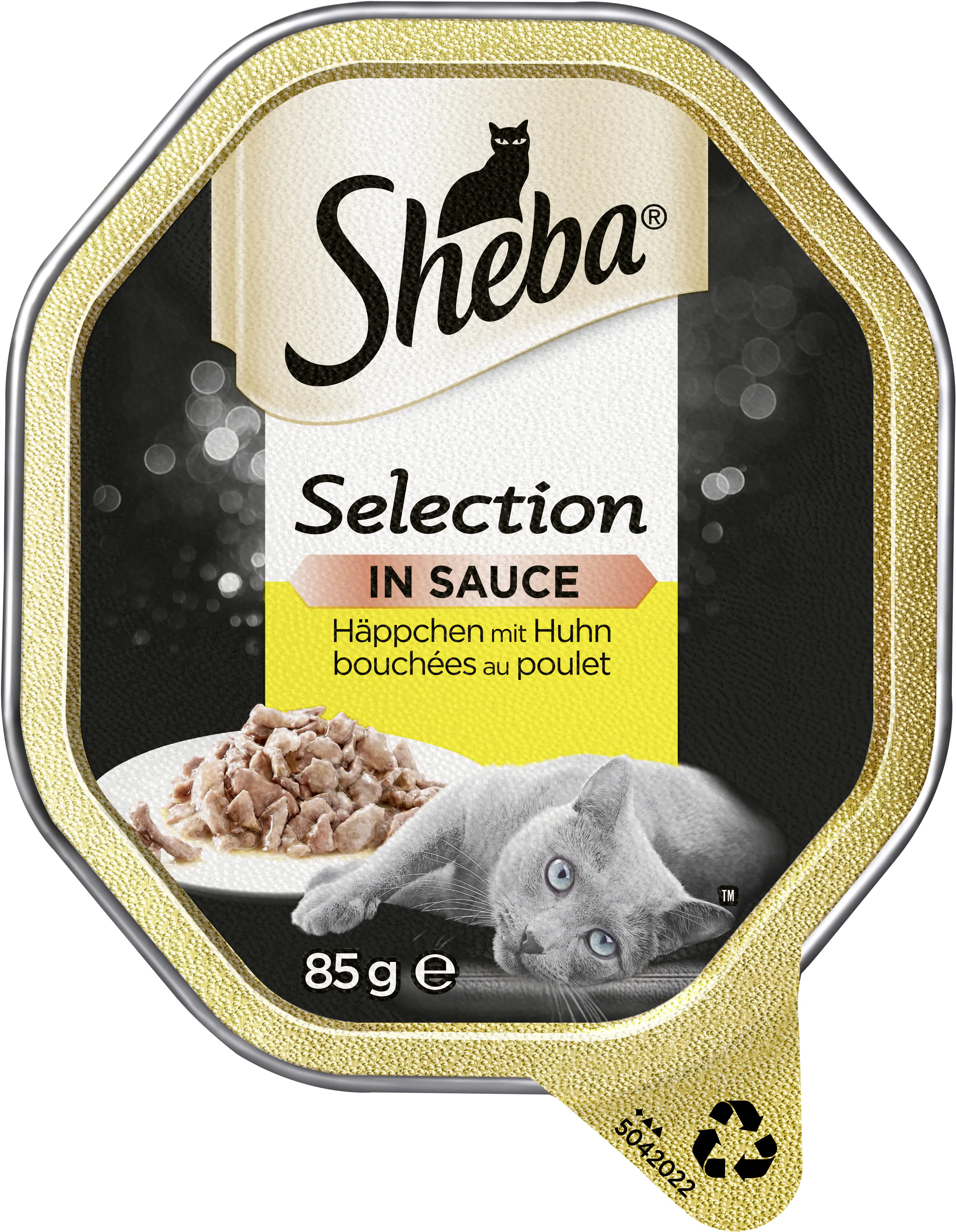 Sheba Selection in Sauce Katzennassfutter Adult 85 g  Häpchen mit Huhn