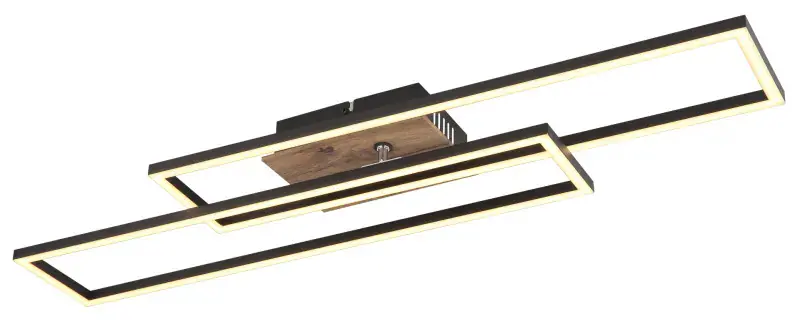 Globo Deckenleuchte Dakari 80 x 60 cm schwarz warmweiß