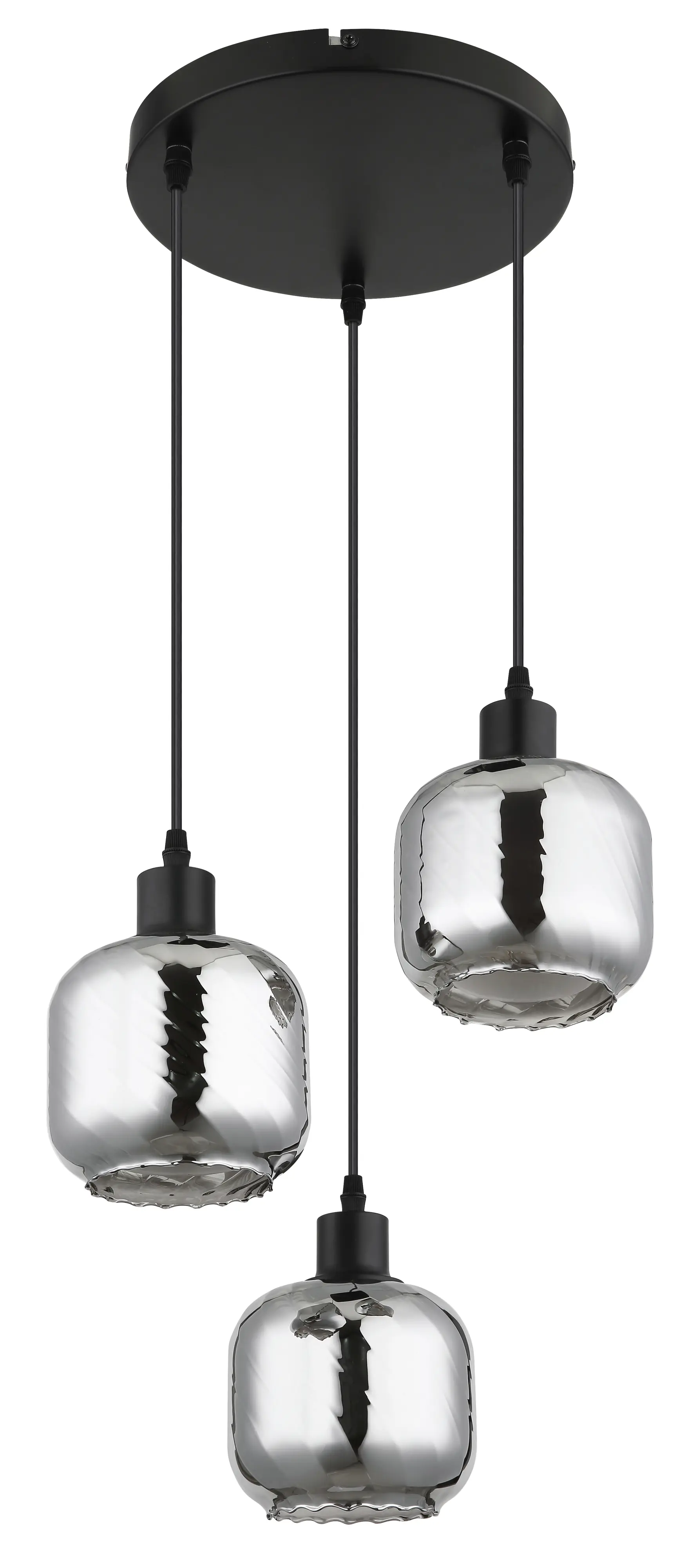 Globo Hängeleuchte Xia Ø 35 x 120 cm schwarz matt