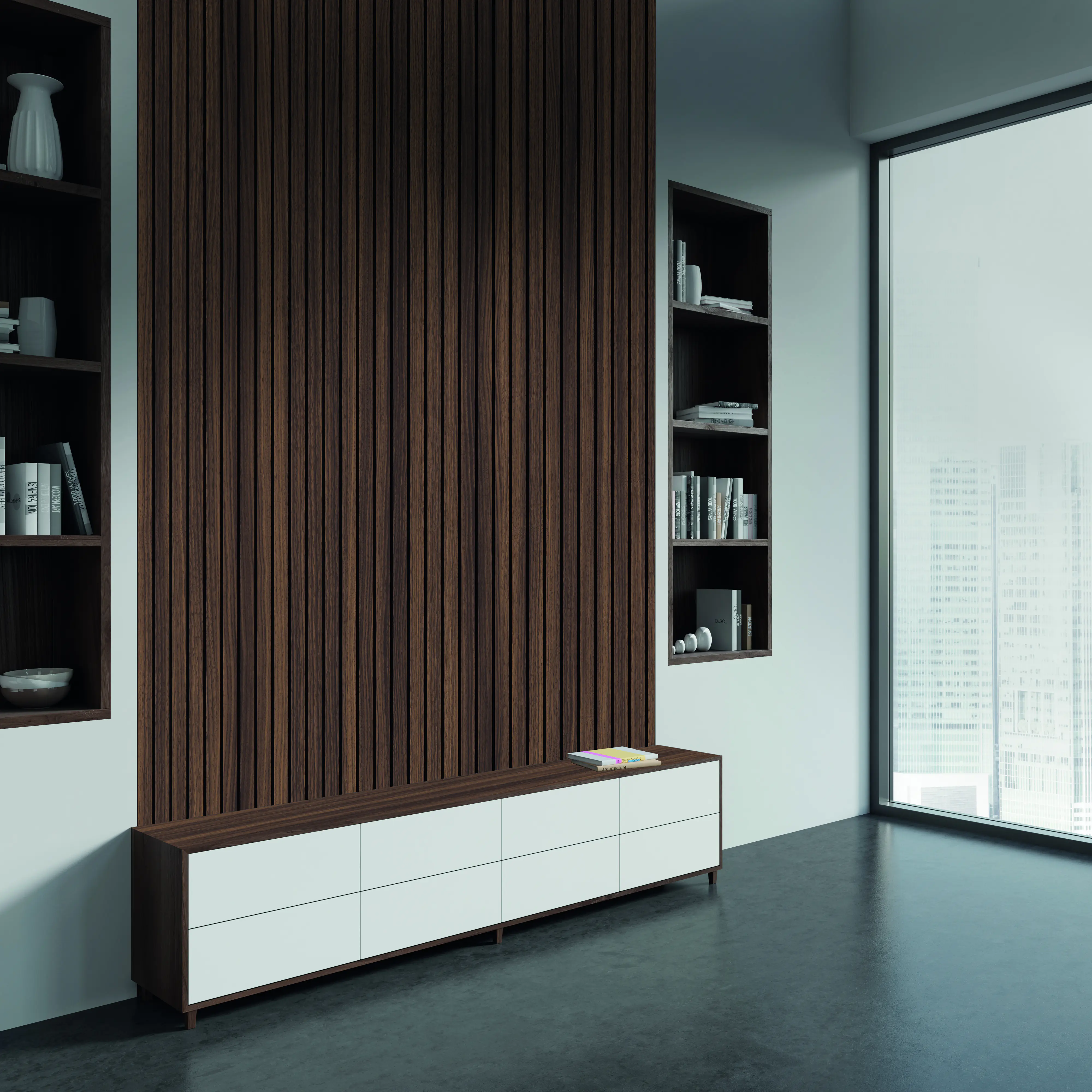 Kronoflooring Akustikpaneel Holz Walnuss braun 260 x 60 x 1,7 cm