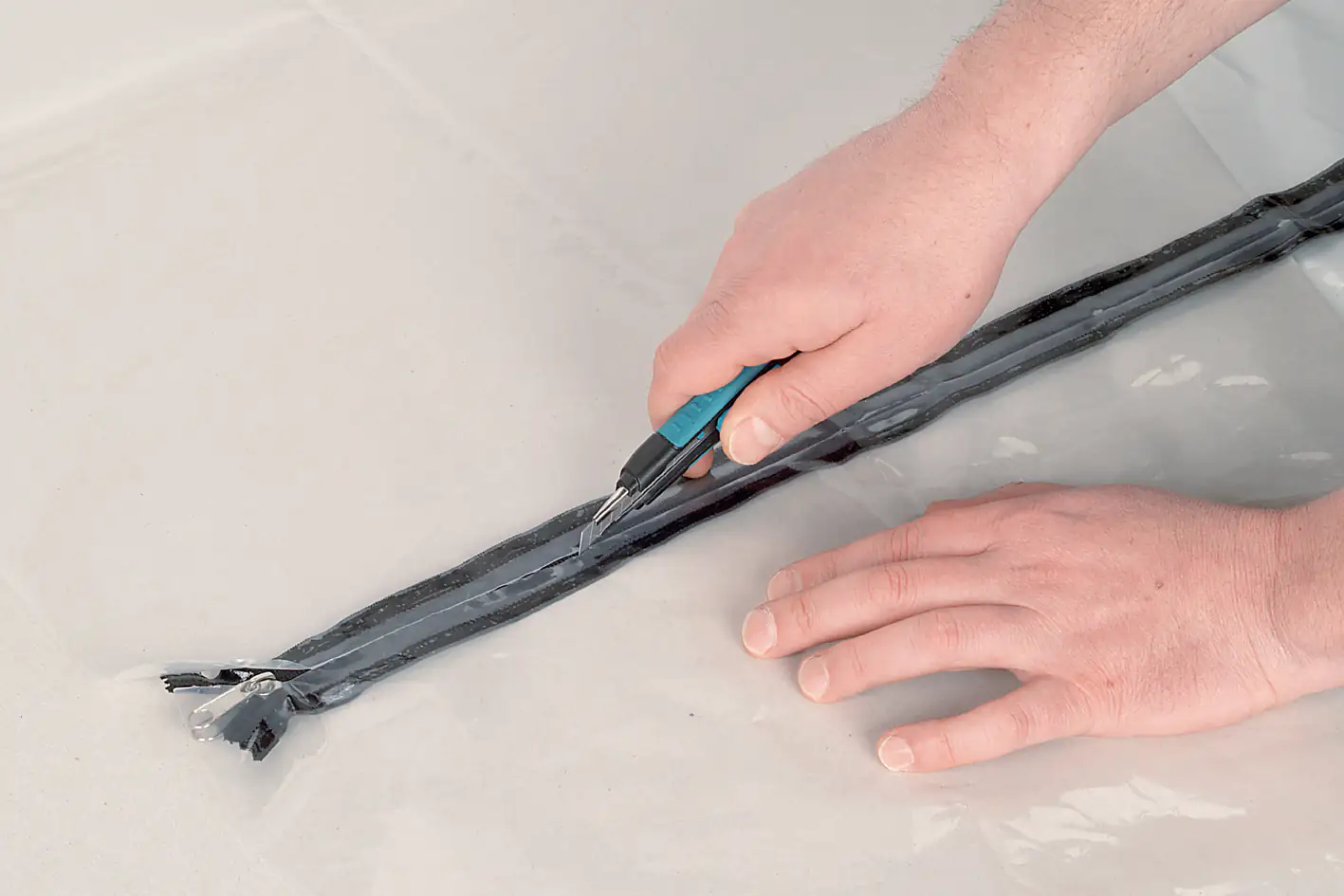 Wolfcraft Staubschutztür für Standardtüren 2,20 x 1,25 m