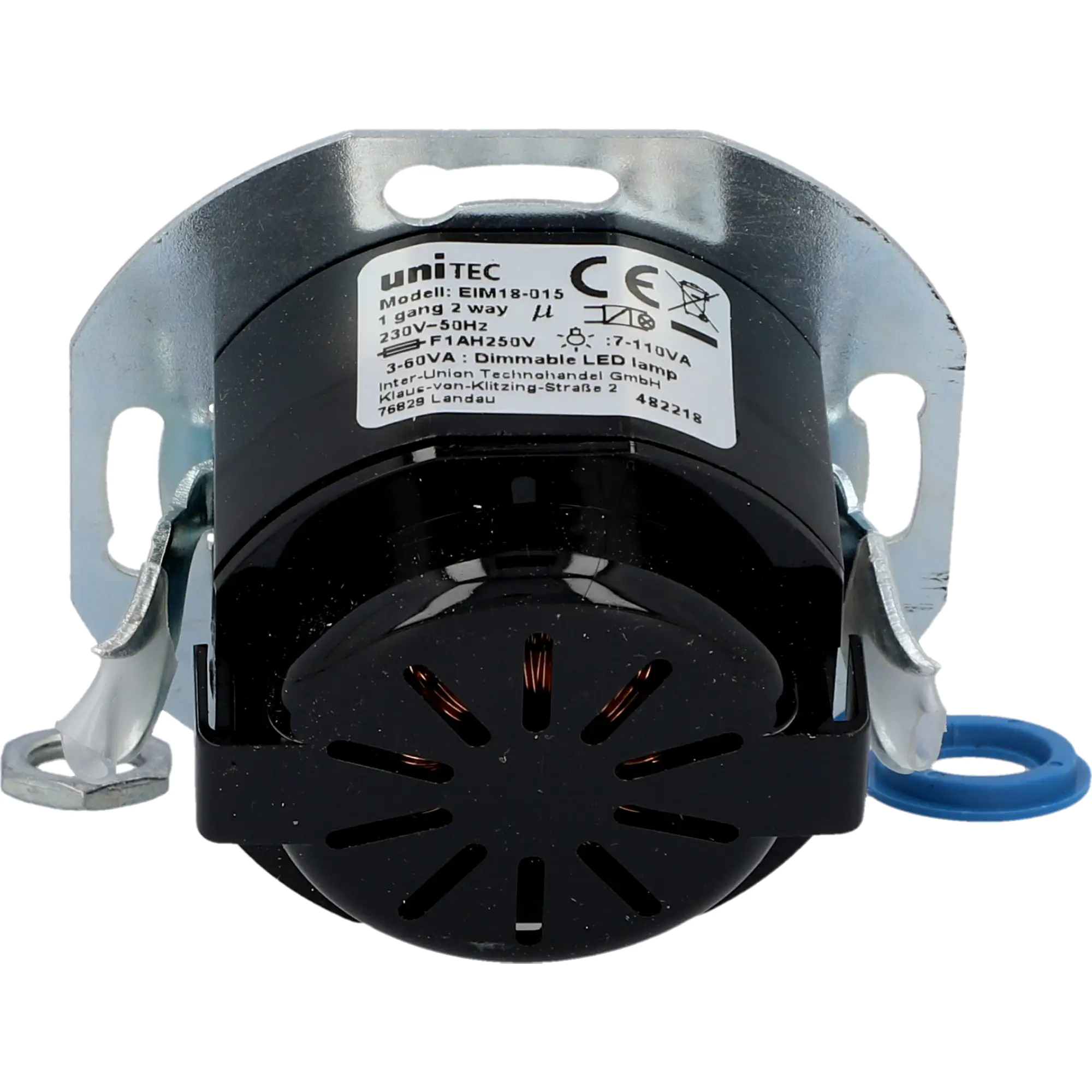 Unitec LED Dimmer 3-60 Watt Druck-Wechselschalter, Unterputz