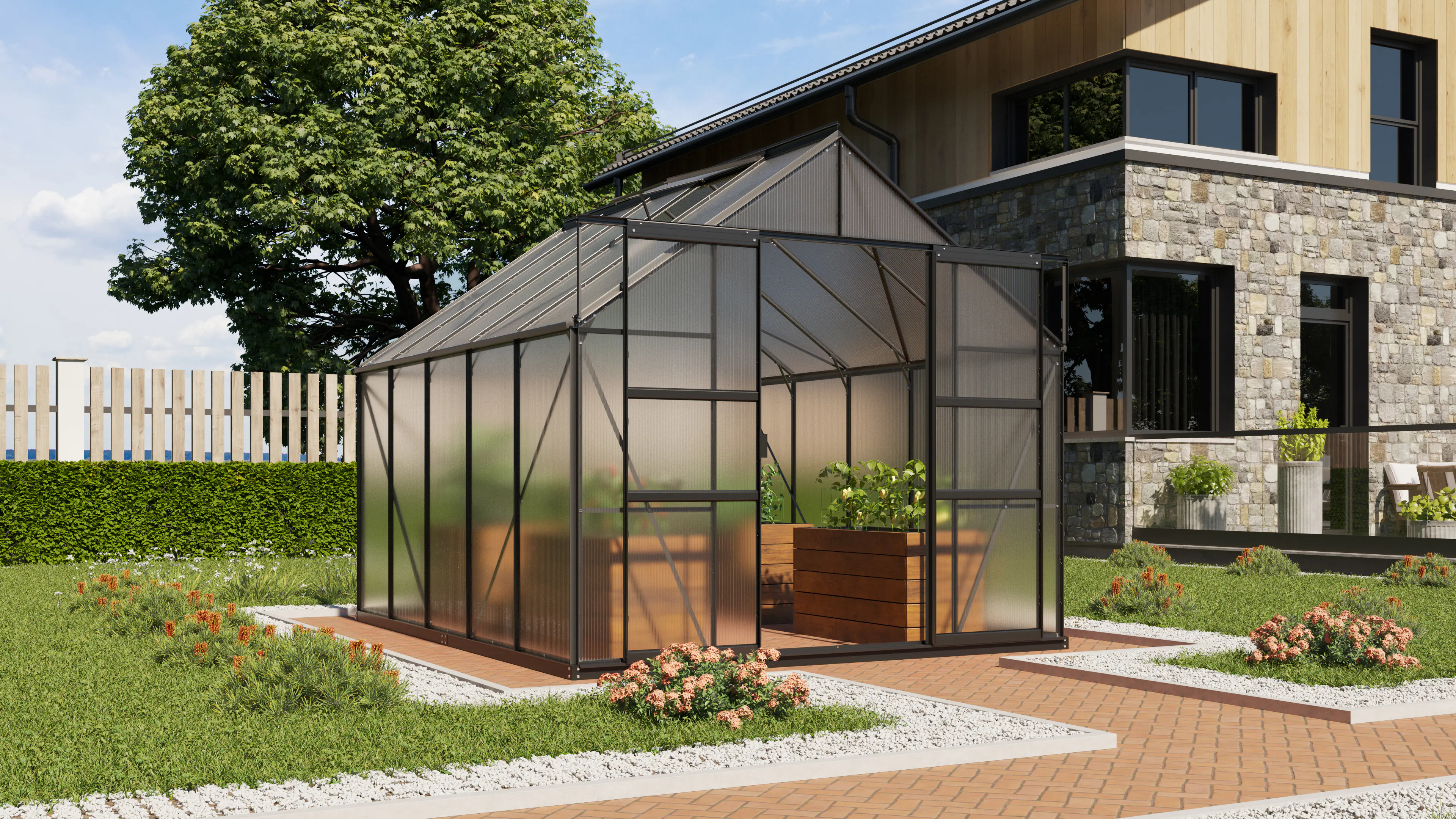 Vitavia Gewächshaus Mars 8300 254 x 317 cm 4 mm HPK