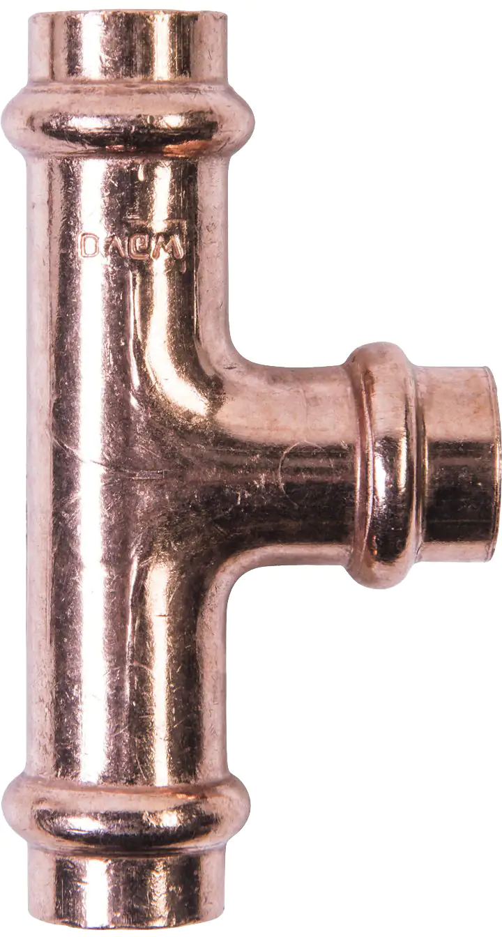 Cornat Press-T-Stück Kupfer, ø 15 mm, 10 Stück