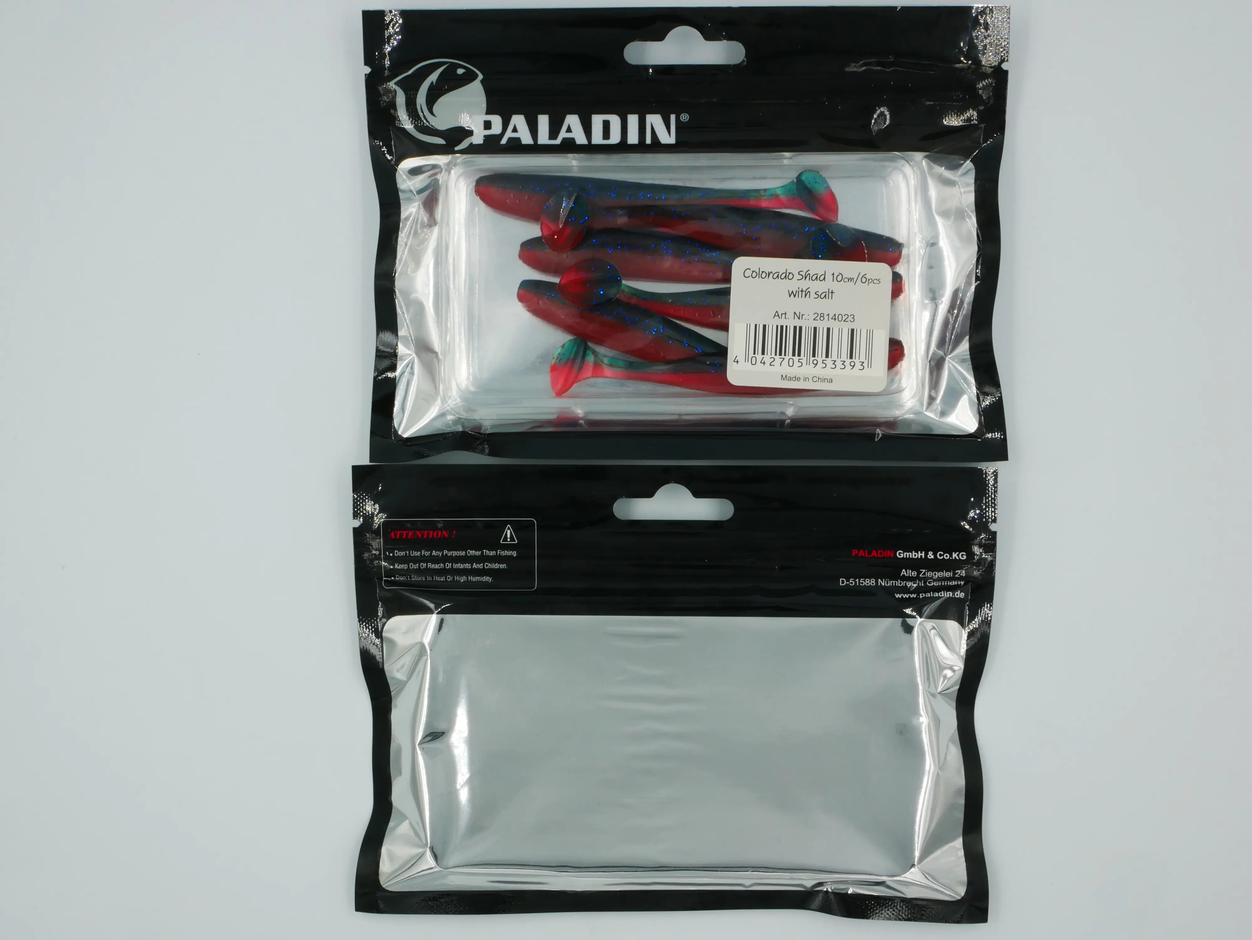 Paladin Colorado Shad 10 cm bloody vampire glitter 6 Stück