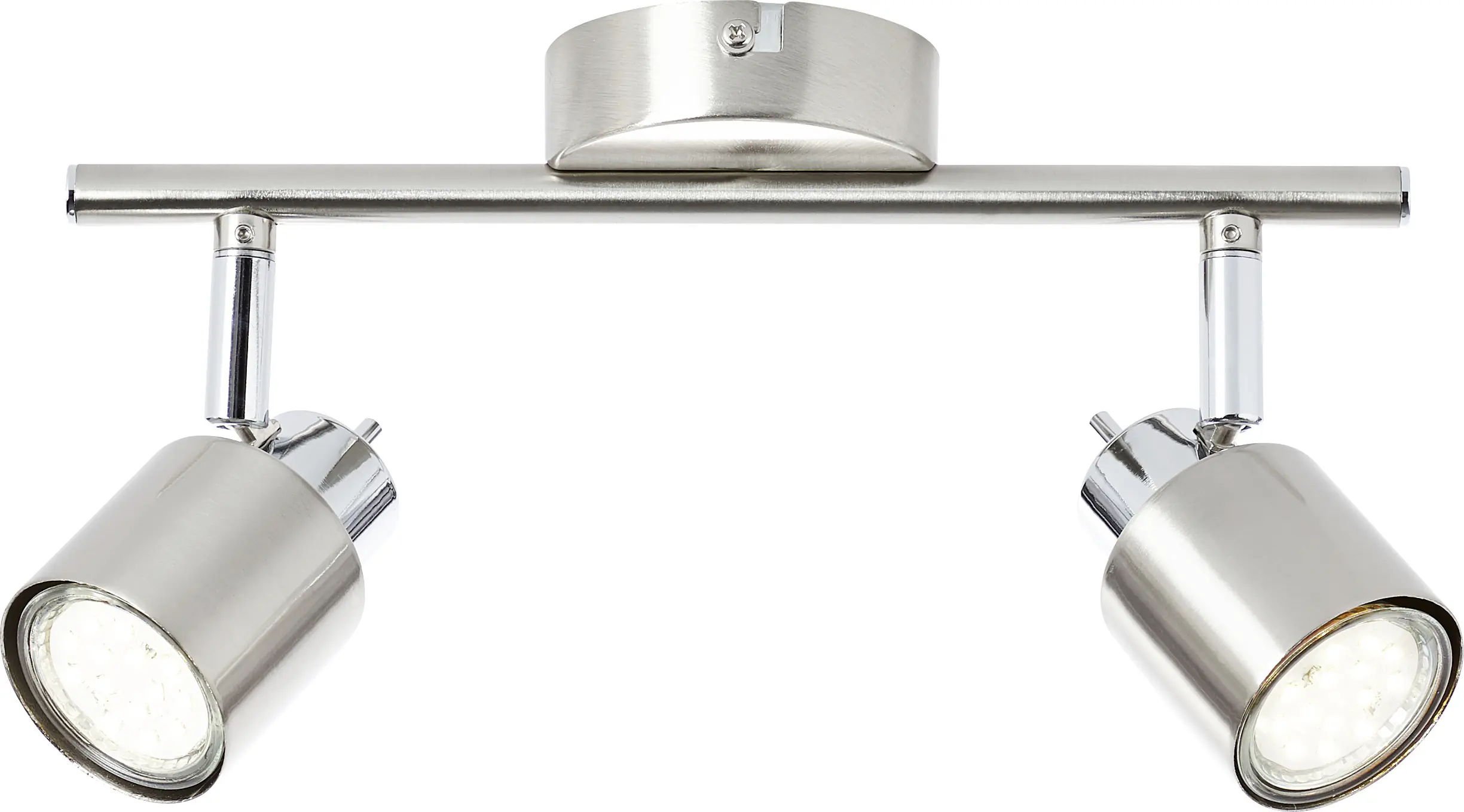 Brilliant 2er Spot Andres nickel-chrom 33,5 x 13 cm GU10 10 W Brilliant 2er Spot Andres nickel-chrom 33,5 x 13 cm GU10 10 W