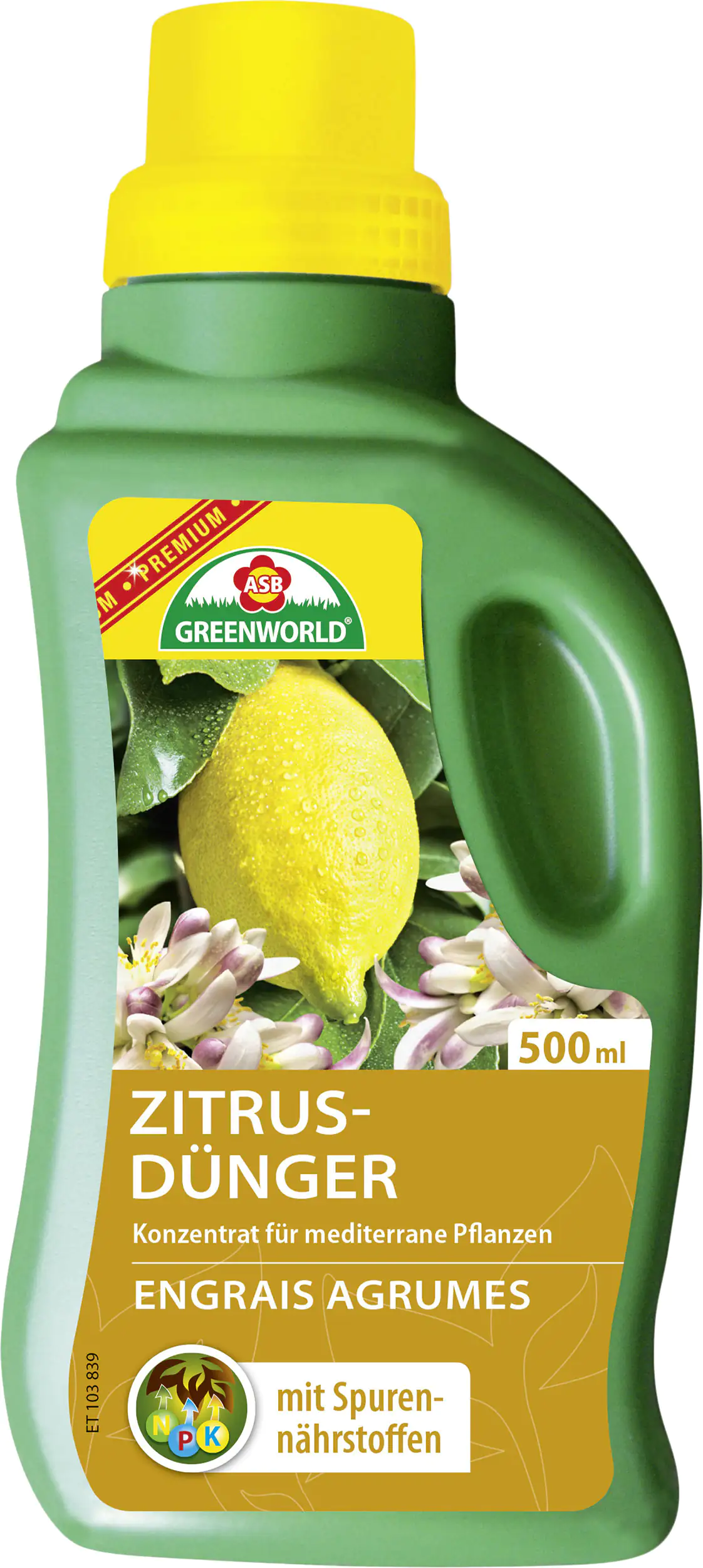 ASB Greenworld Zitrus- und Kübelpflanzen Dünger 500 ml