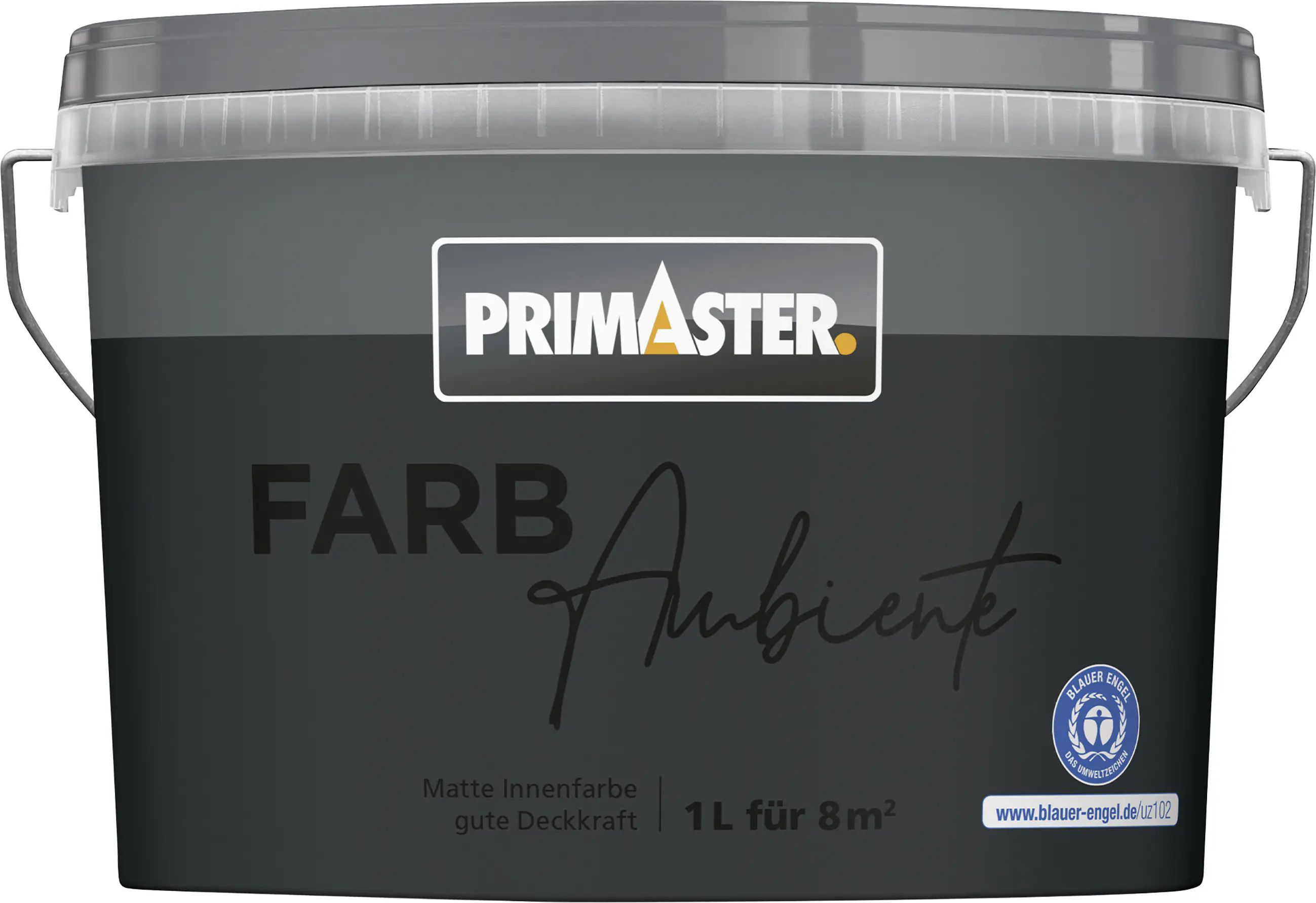 Primaster Farbambiente Wandfarbe matt anthrazit 1 L