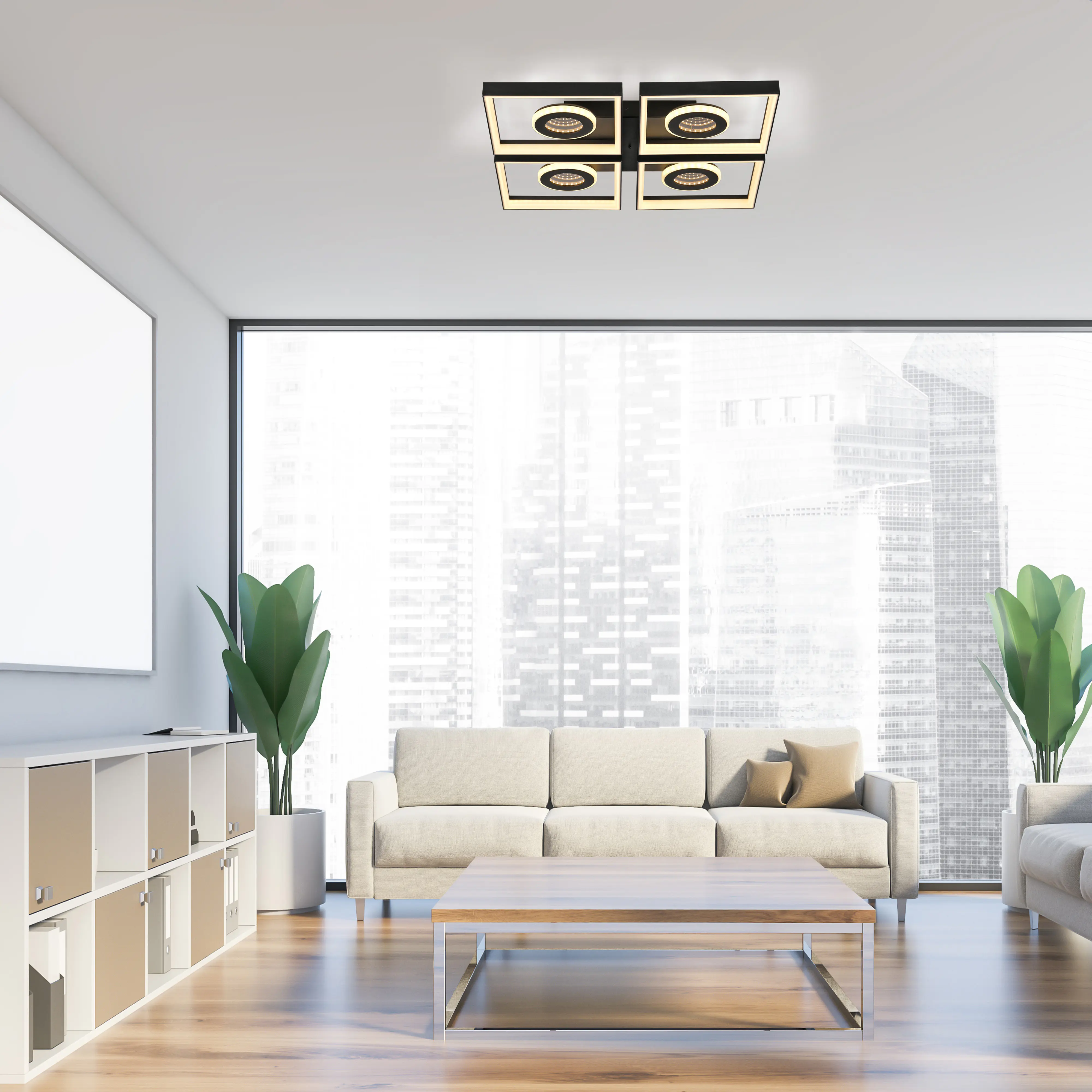 Paul Neuhaus LED Deckenleuchte Traforo 53 cm warmweiß-kaltweiß dimmbar Paul Neuhaus LED Deckenleuchte Traforo 53 cm warmweiß-kaltweiß dimmbar