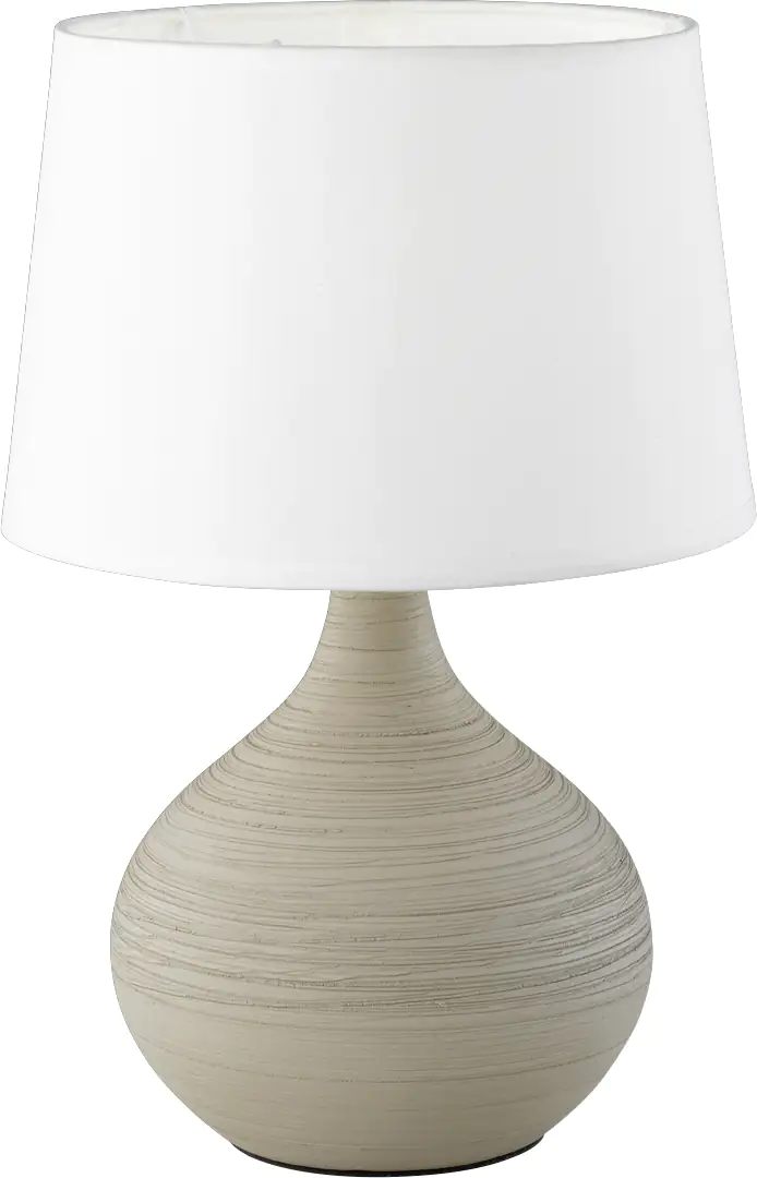 Reality Leuchten Tischleuchte Martin cappuccino mit Schnurschalter Reality Leuchten Tischleuchte Martin cappuccino mit Schnurschalter