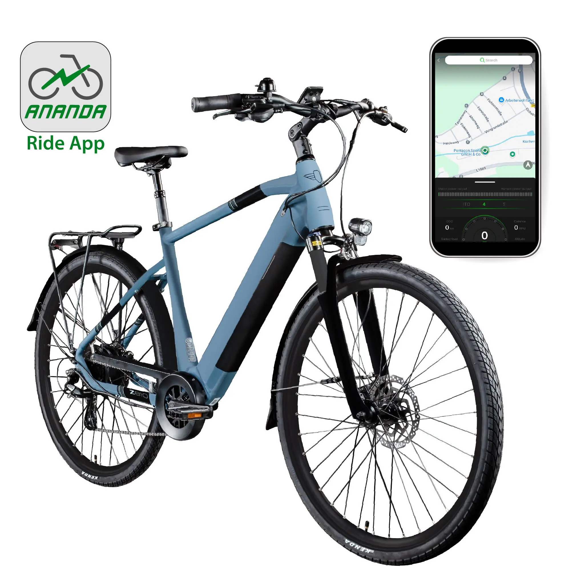 Zündapp E-Bike Z810 Trekking 28 Zoll 8-Gang 550 Wh brillantblau 