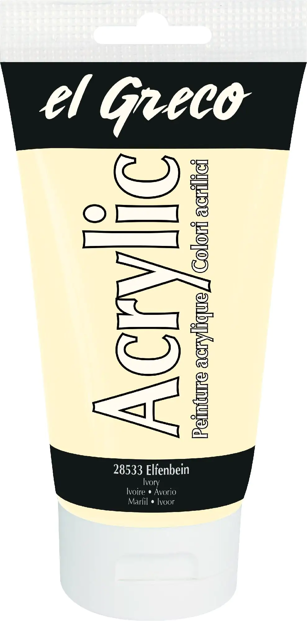 Kreul el Greco Acrylic Tube elfenbein 150 ml