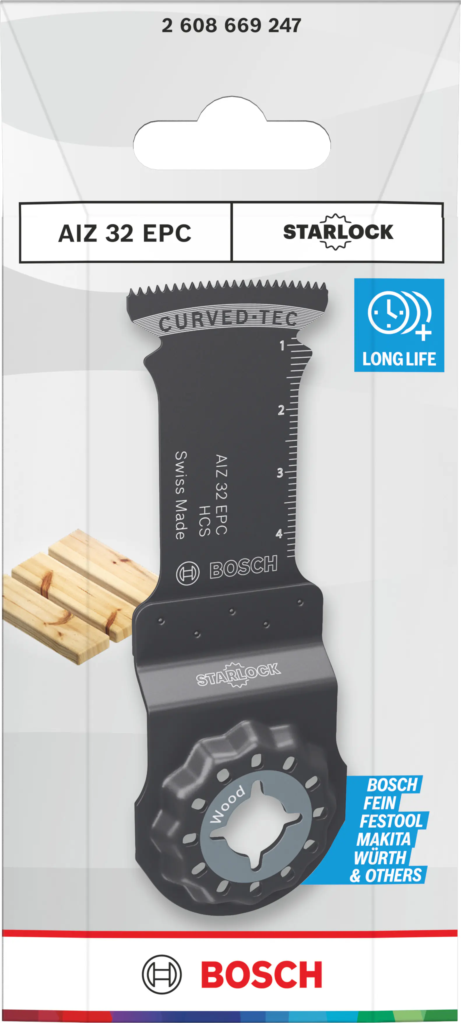Bosch Tauchsägeblatt AIZ 32 EPC Starlock für Holz 32 × 50 mm