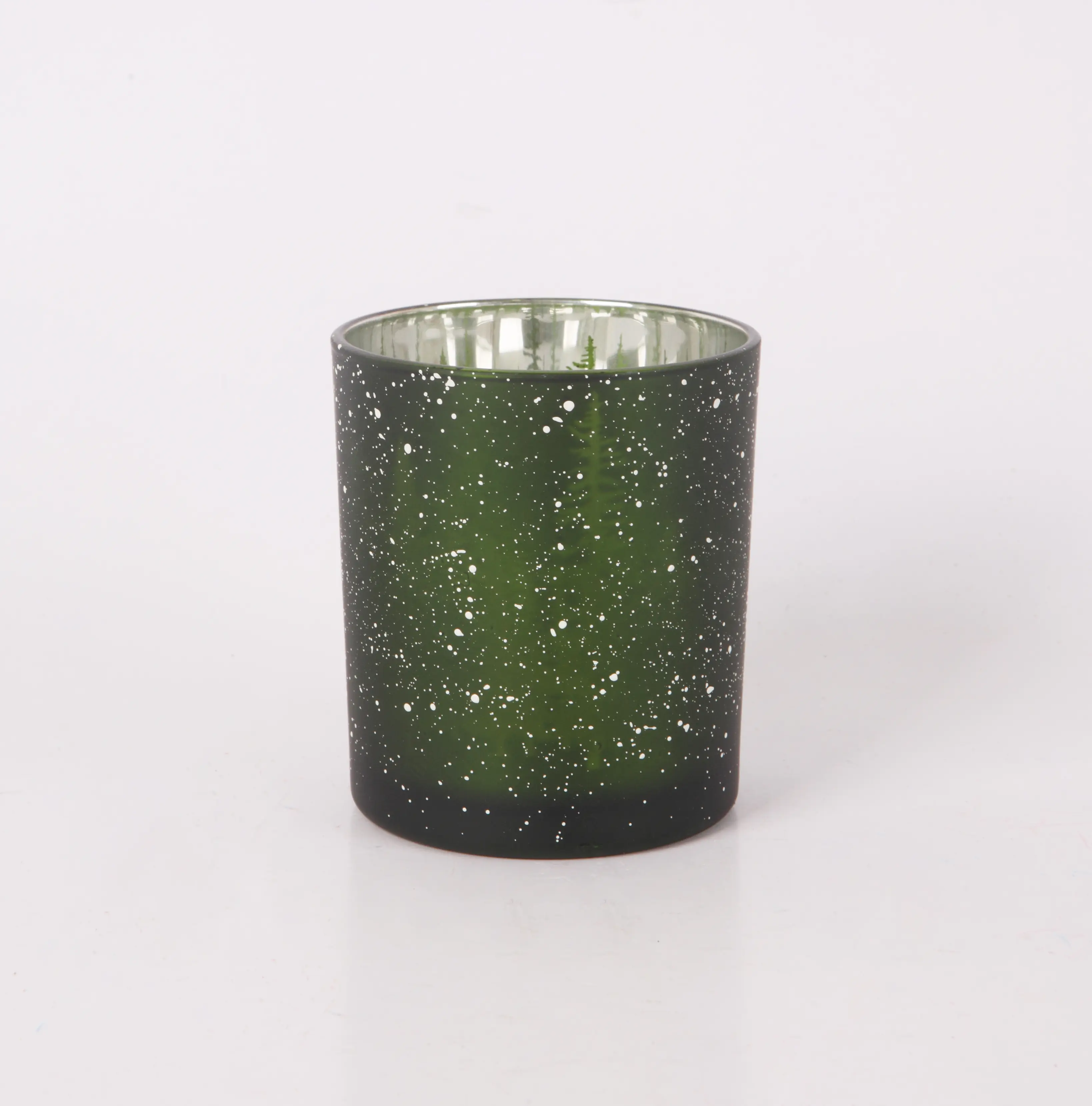 Windlicht Glas Ø 8 x 10 cm grün Windlicht Glas Ø 8 x 10 cm grün