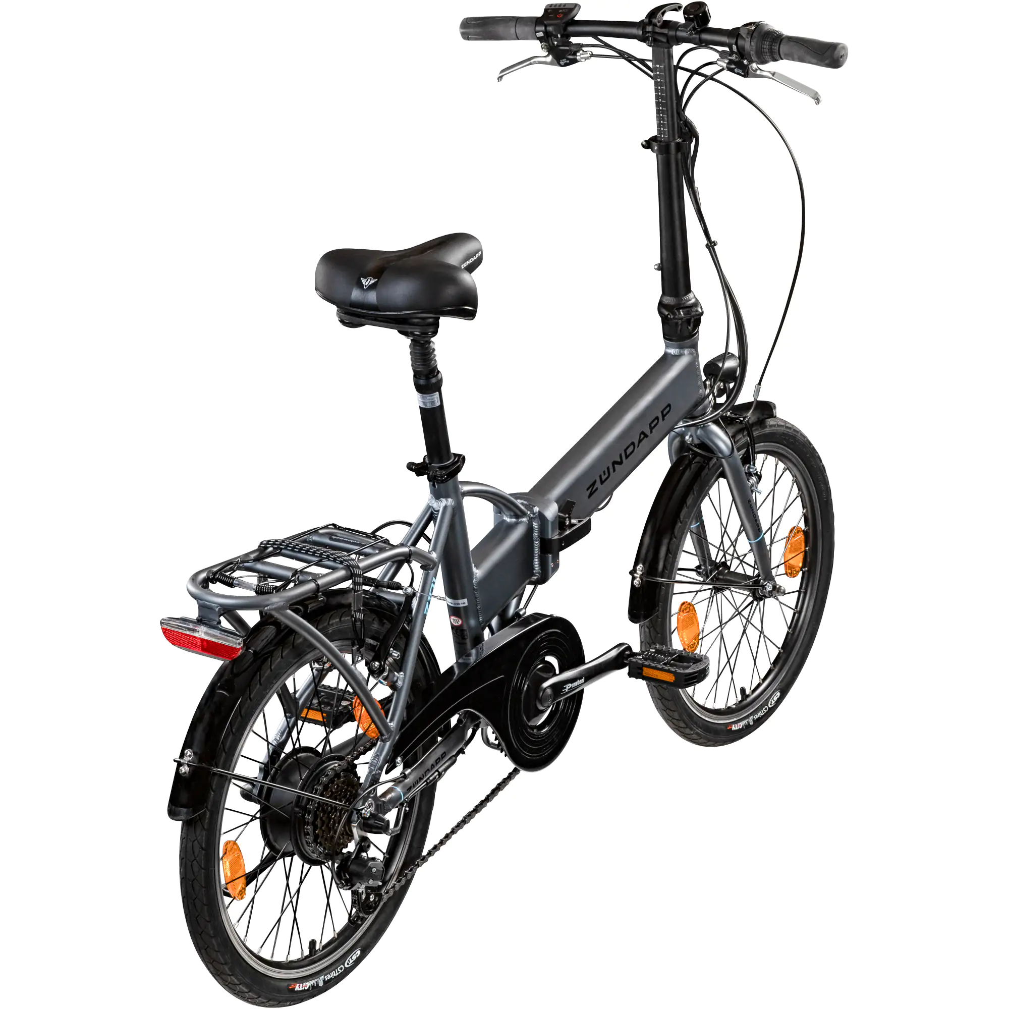 Zündapp E-Bike Faltrad Z101 20 Zoll RH 37cm 6-Gang 270 Wh silber