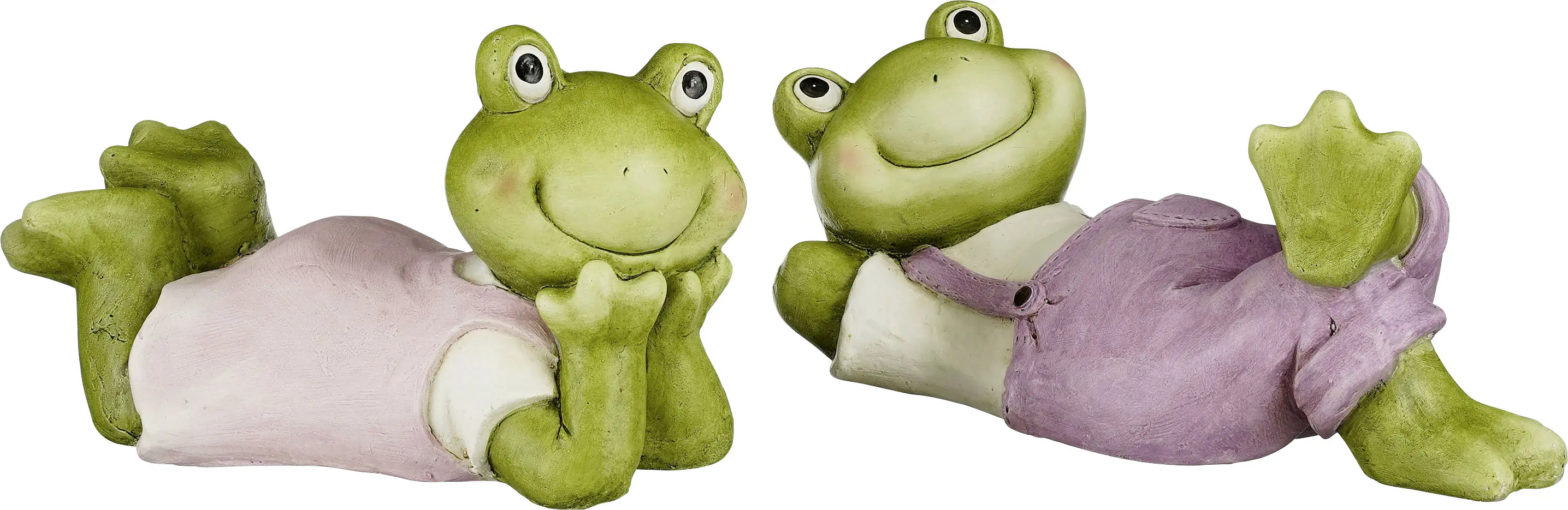 Mica Decorations Dekofigur Frosch 30 cm mehrfarbig 2-fach sortiert