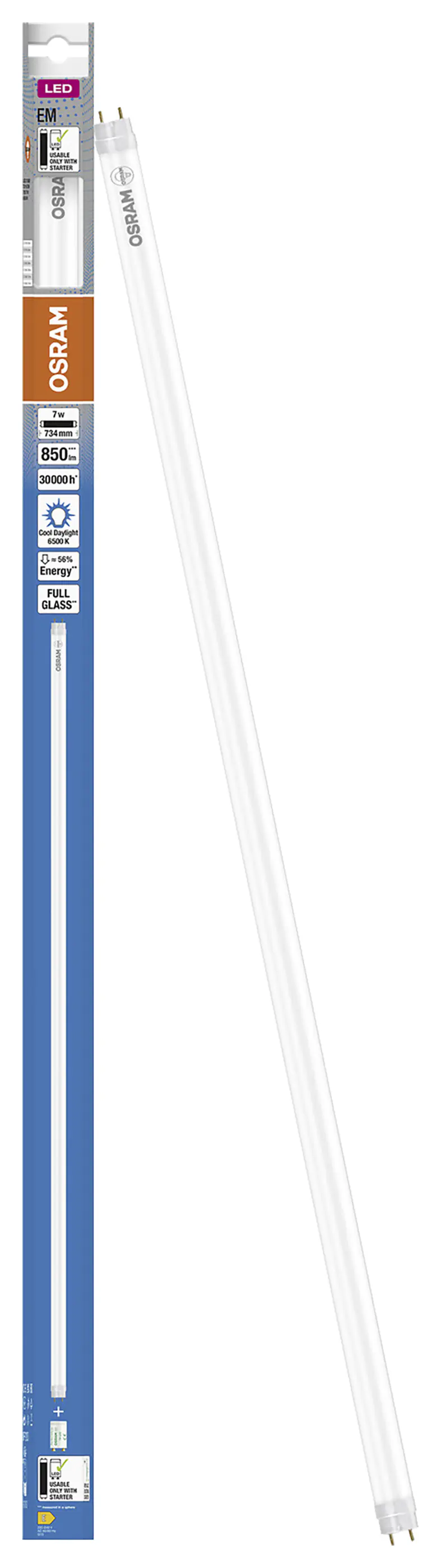 Osram LED Röhre T8 72 cm G13 7 W kaltweiß