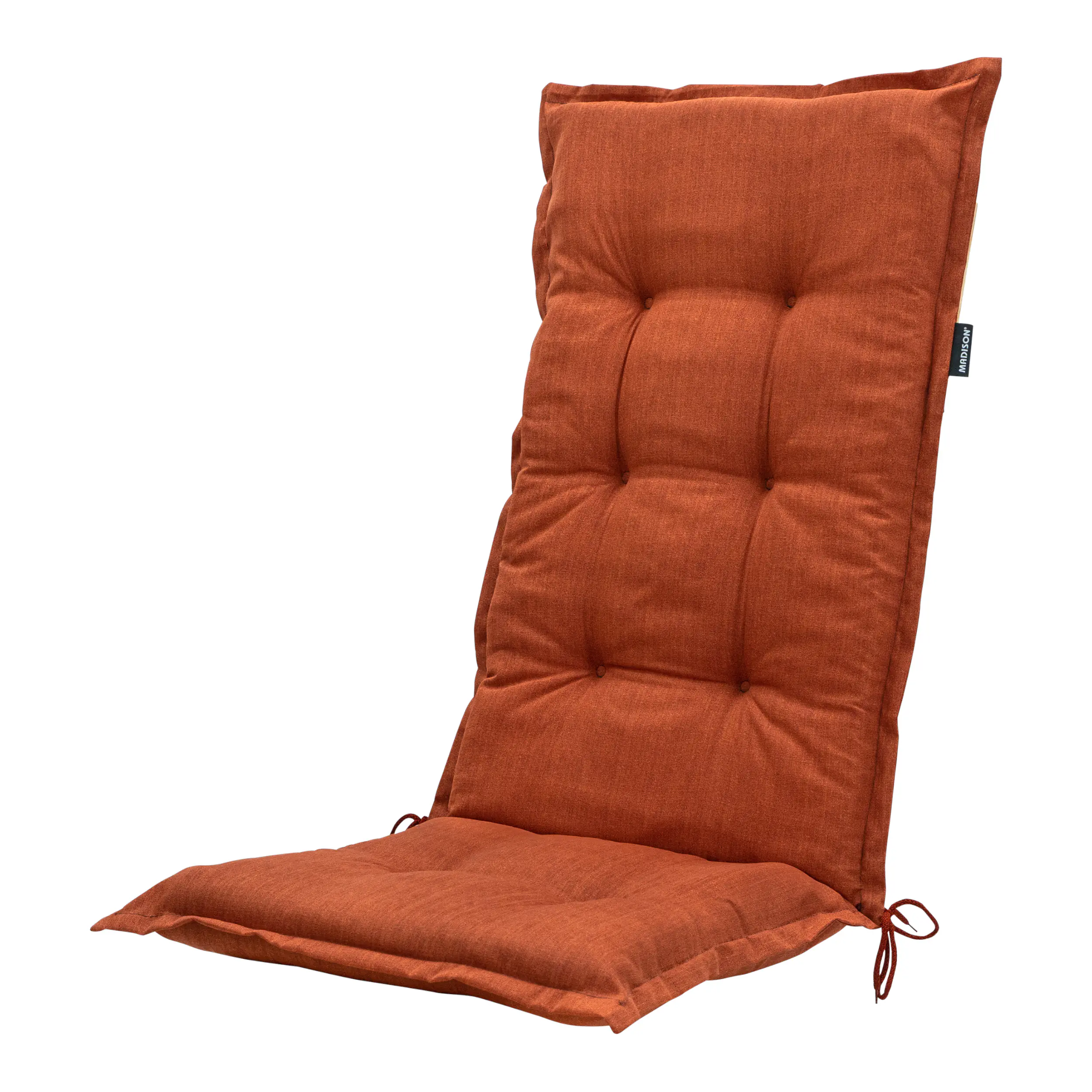 Progarden Gartenstuhl-Set Tampa mit Auflagen anthrazit/terrakotta 8-tlg.