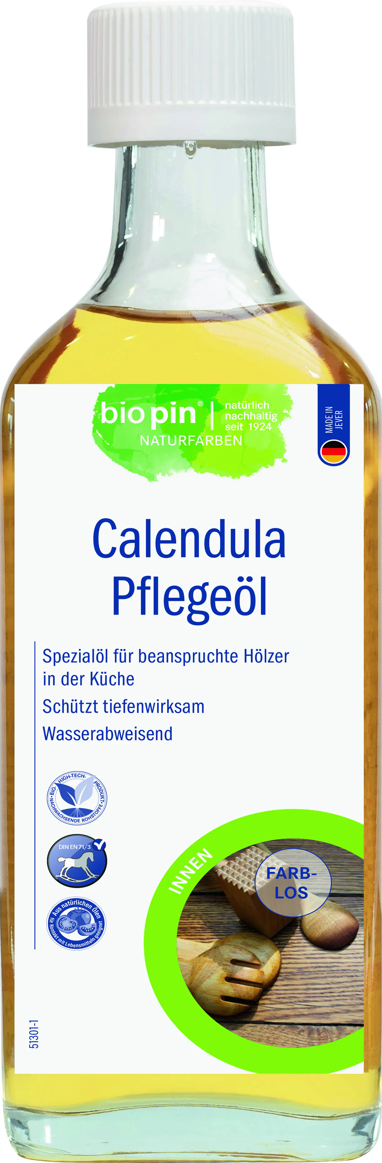 Biopin Naturfarben Pflegeöl Candula 250 ml farblos