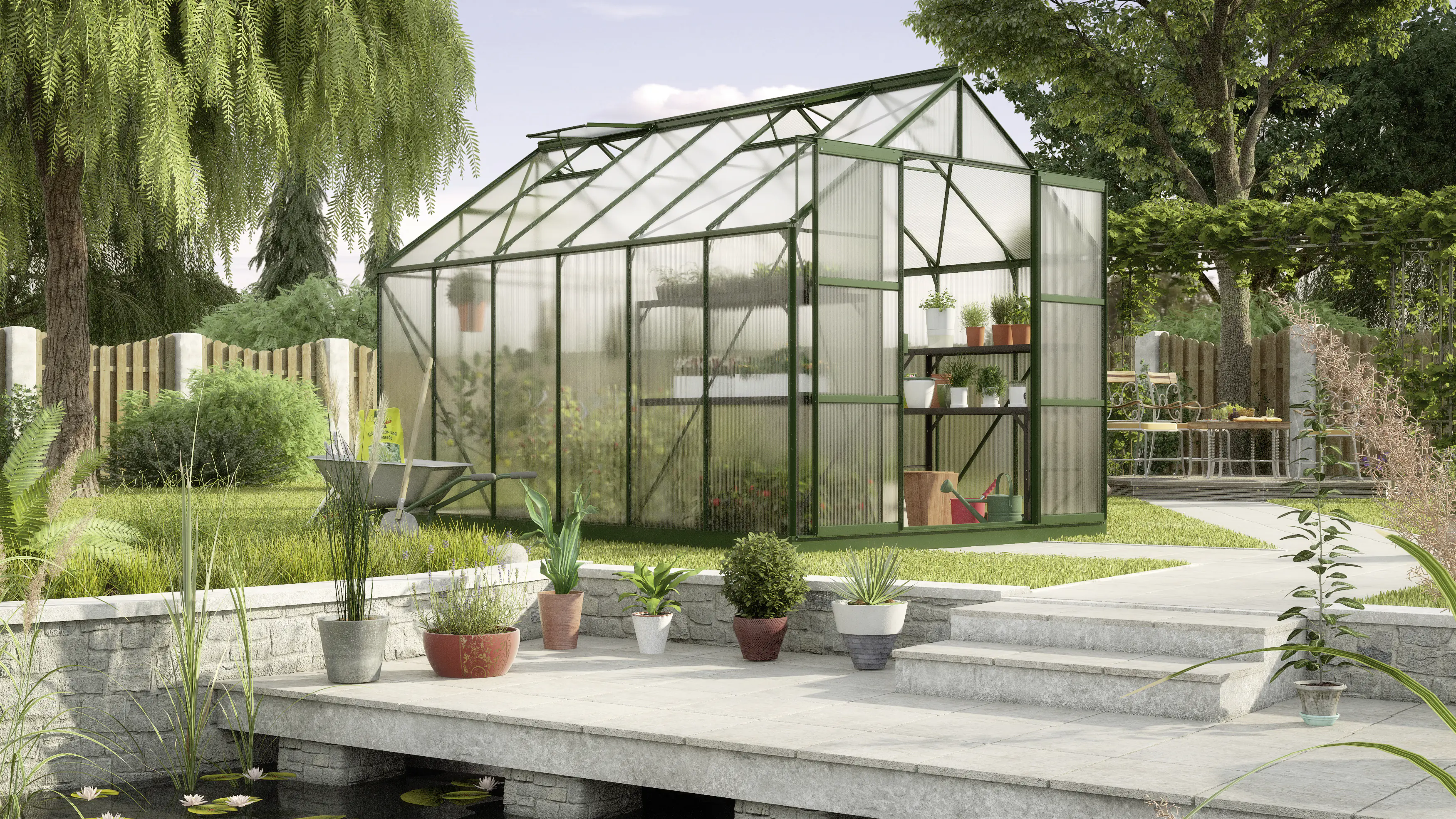 Vitavia Gewächshaus Uranus 9900 254 x 379 cm 6 mm Hohlkammerplatten